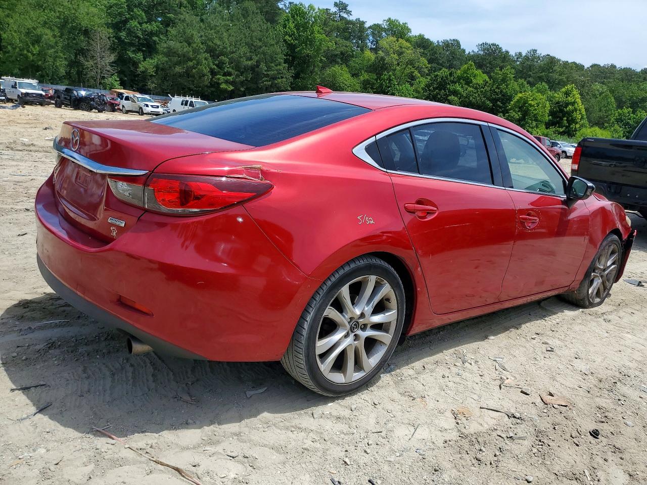 2015 Mazda 6 Touring Red vin: JM1GJ1V55F1201353