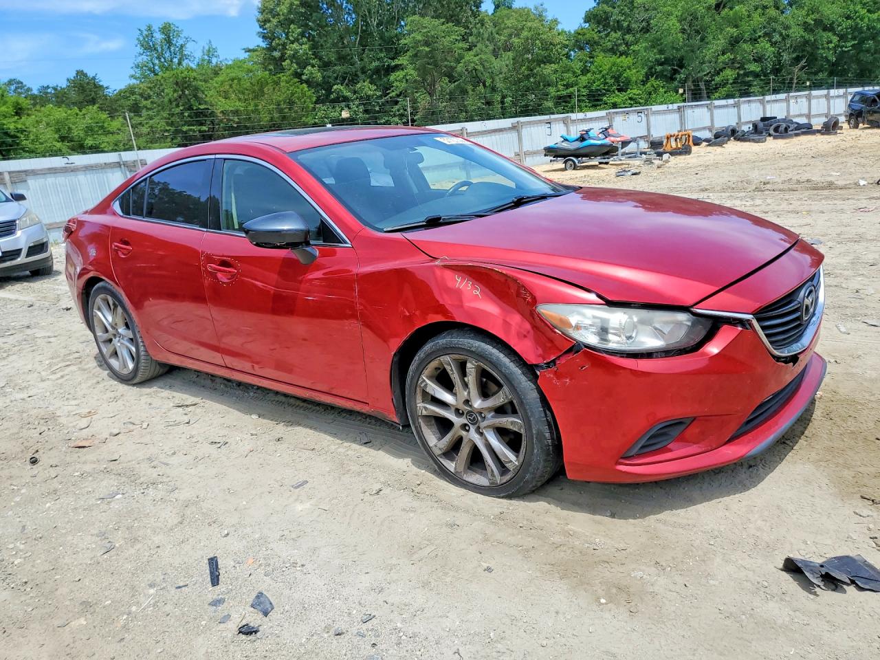 2015 Mazda 6 Touring Red vin: JM1GJ1V55F1201353