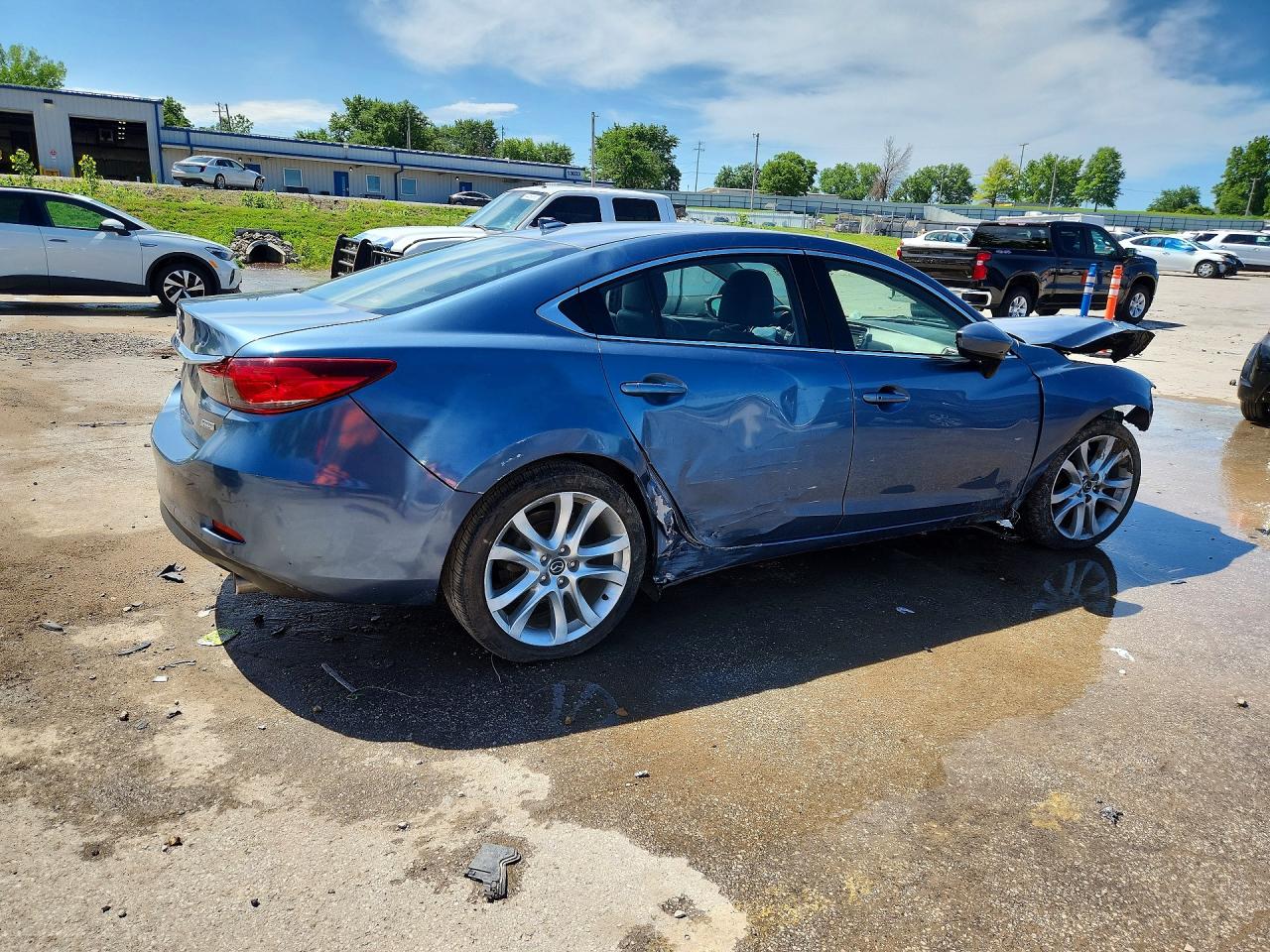 2015 Mazda 6 Touring Blue vin: JM1GJ1V55F1202003