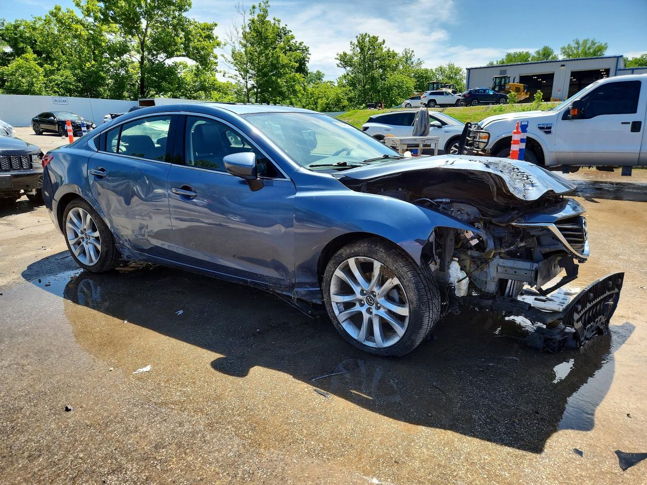 2015 Mazda 6 Touring Blue vin: JM1GJ1V55F1202003