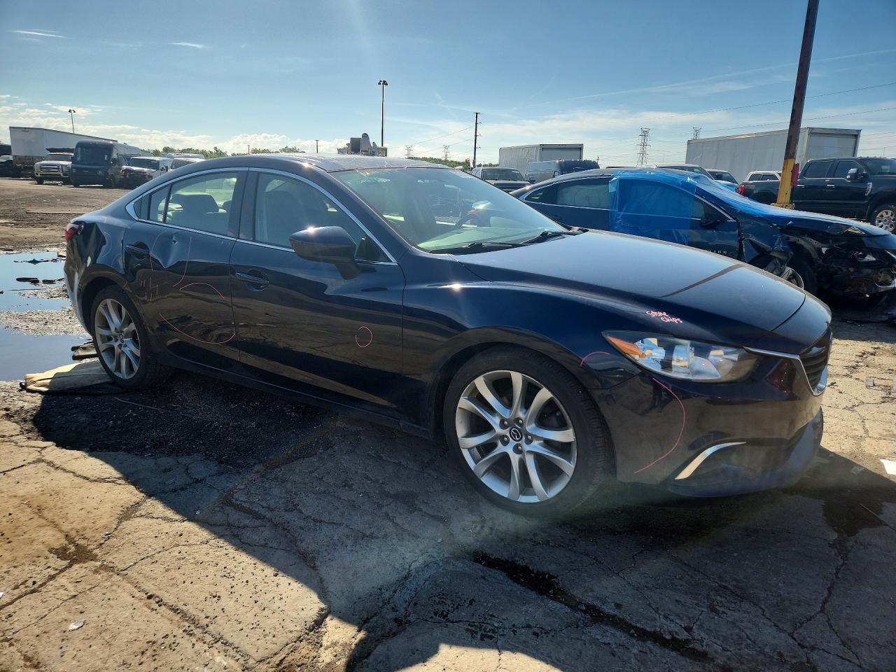 2015 Mazda 6 Touring Blue vin: JM1GJ1V55F1217164