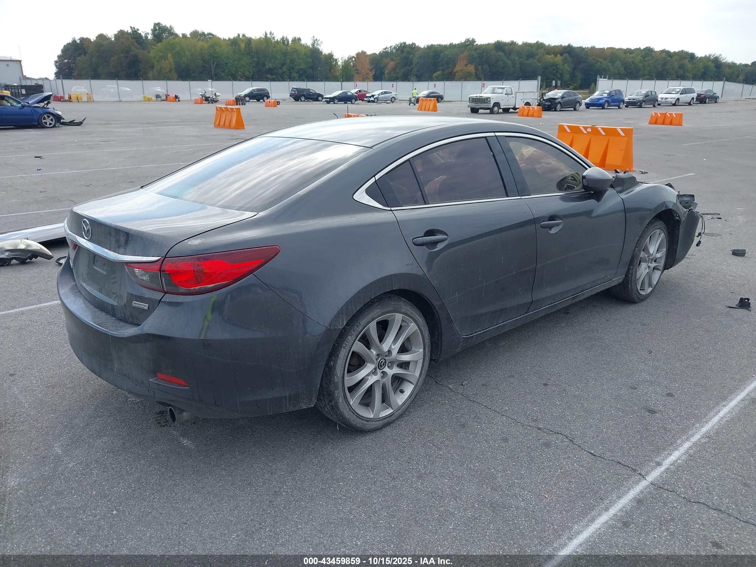 2015 Mazda Mazda6 I Touring Gray vin: JM1GJ1V56F1201426