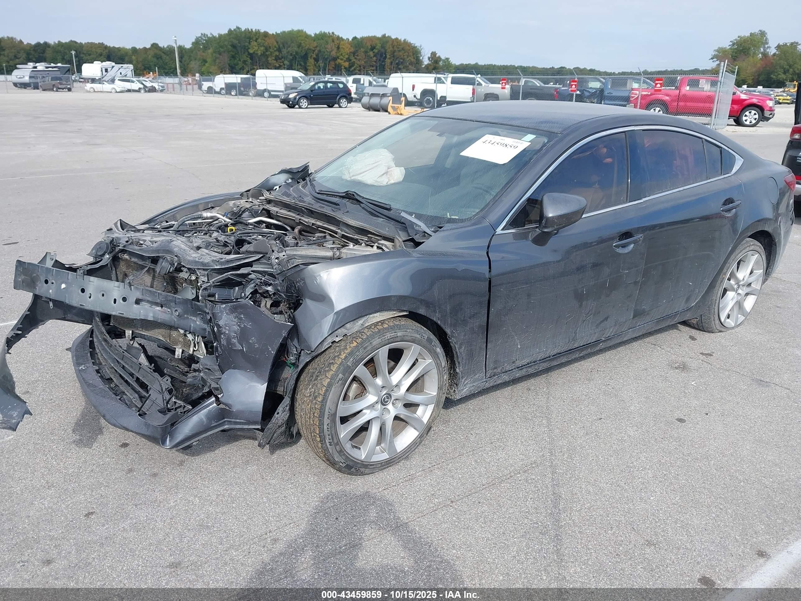 2015 Mazda Mazda6 I Touring Gray vin: JM1GJ1V56F1201426