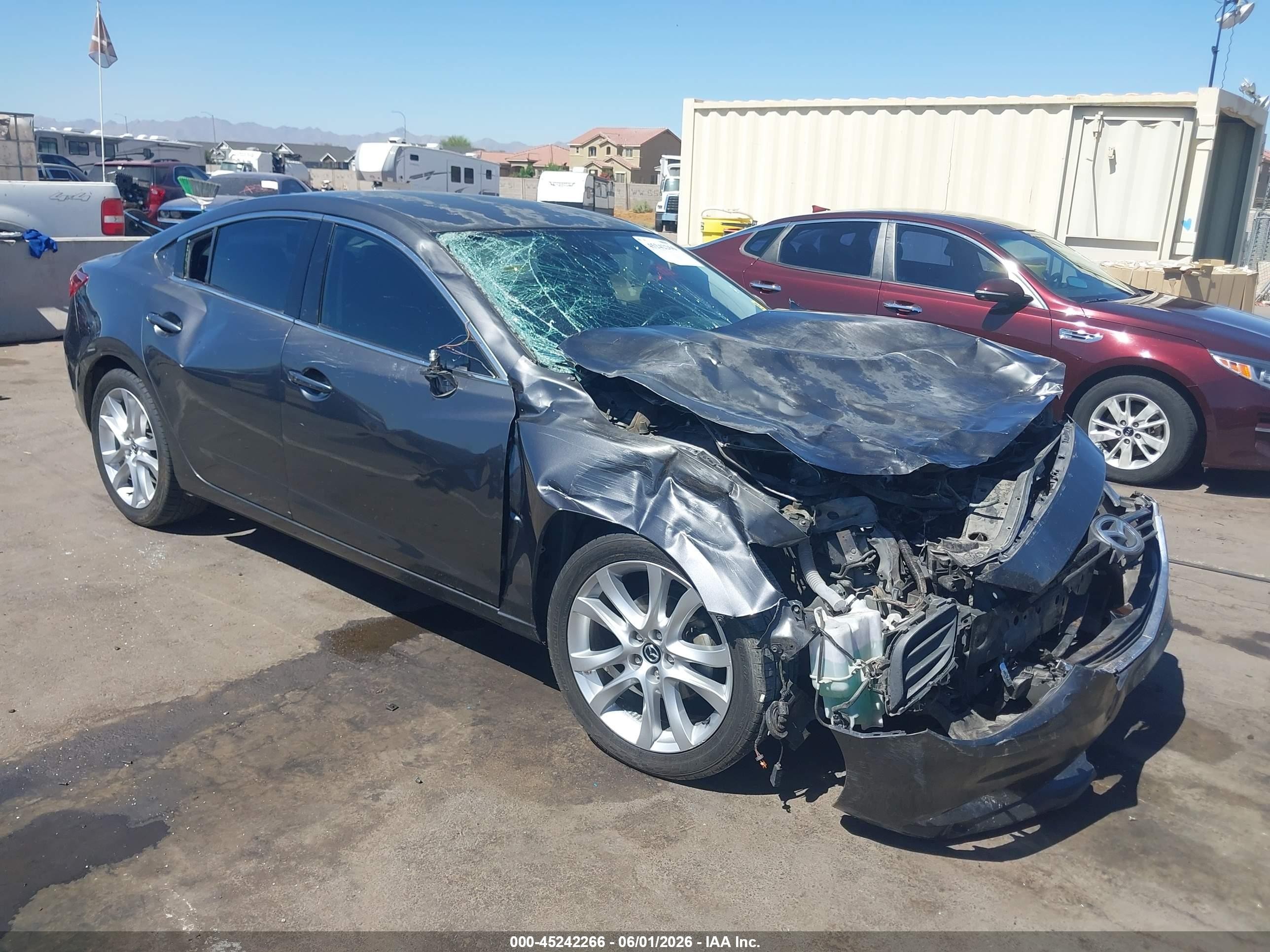 2016 Mazda Mazda6 I Touring Gray vin: JM1GJ1V56G1431906