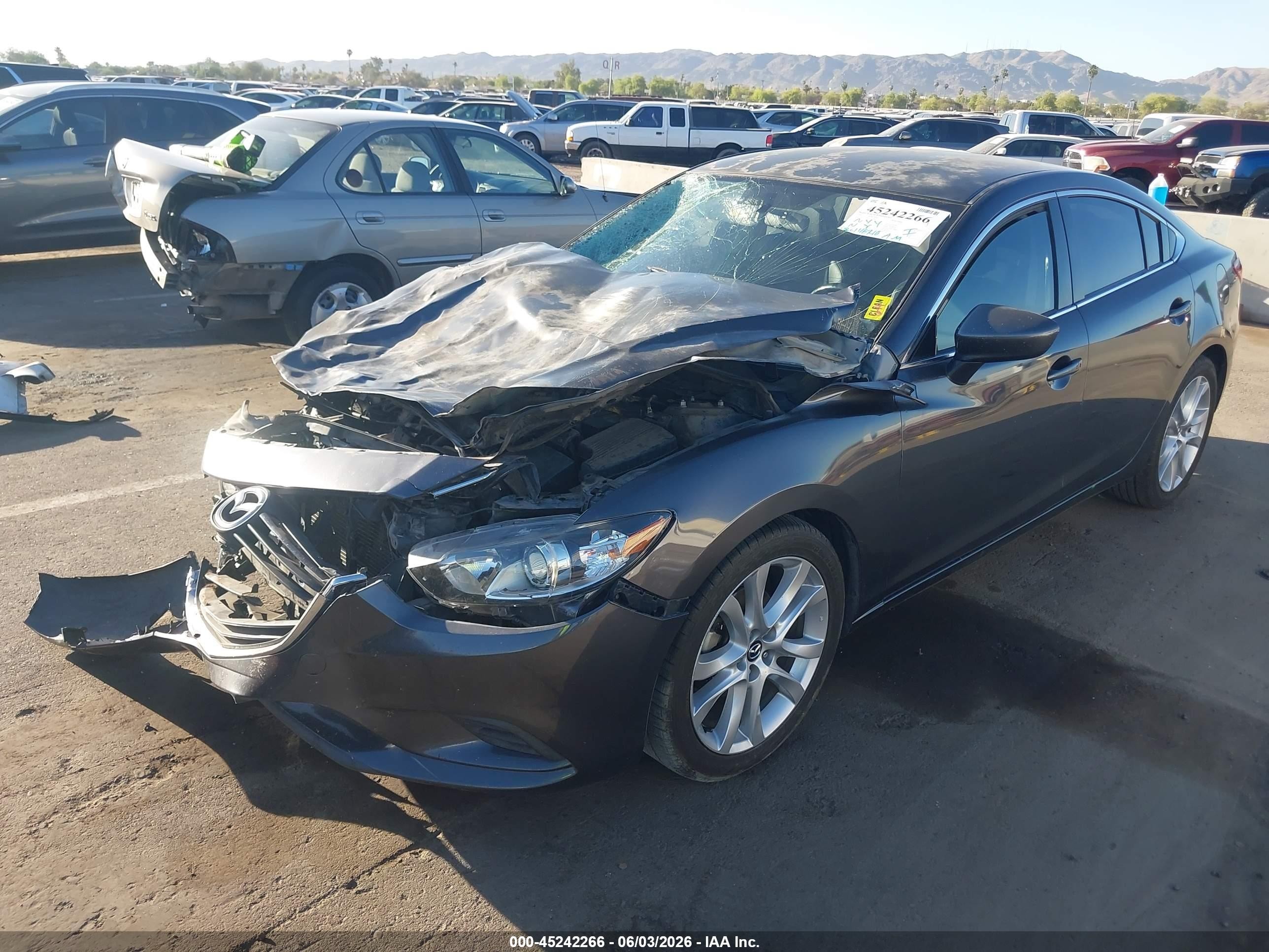 2016 Mazda Mazda6 I Touring Gray vin: JM1GJ1V56G1431906