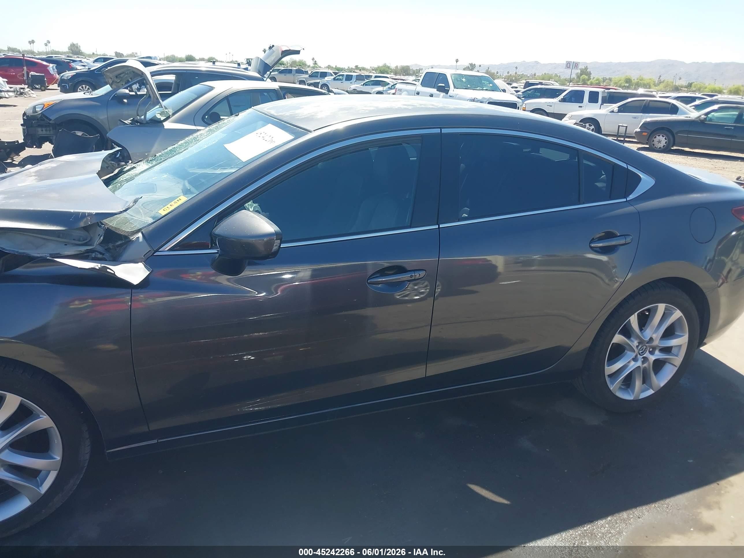 2016 Mazda Mazda6 I Touring Gray vin: JM1GJ1V56G1431906