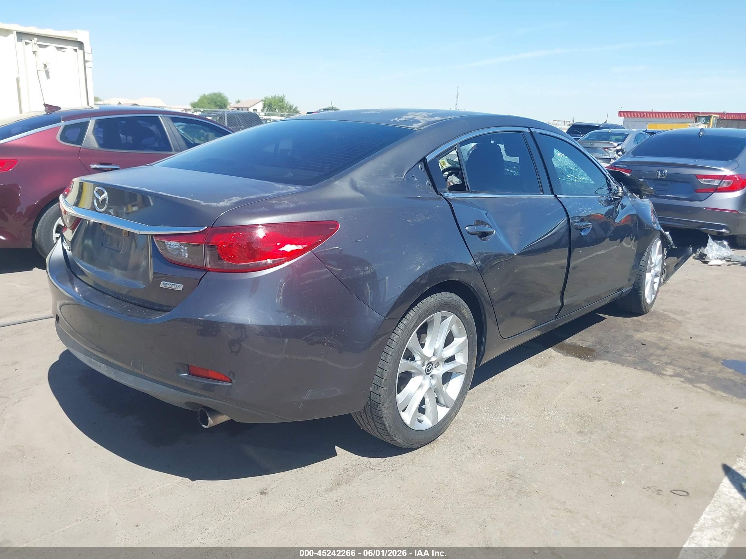 2016 Mazda Mazda6 I Touring Gray vin: JM1GJ1V56G1431906
