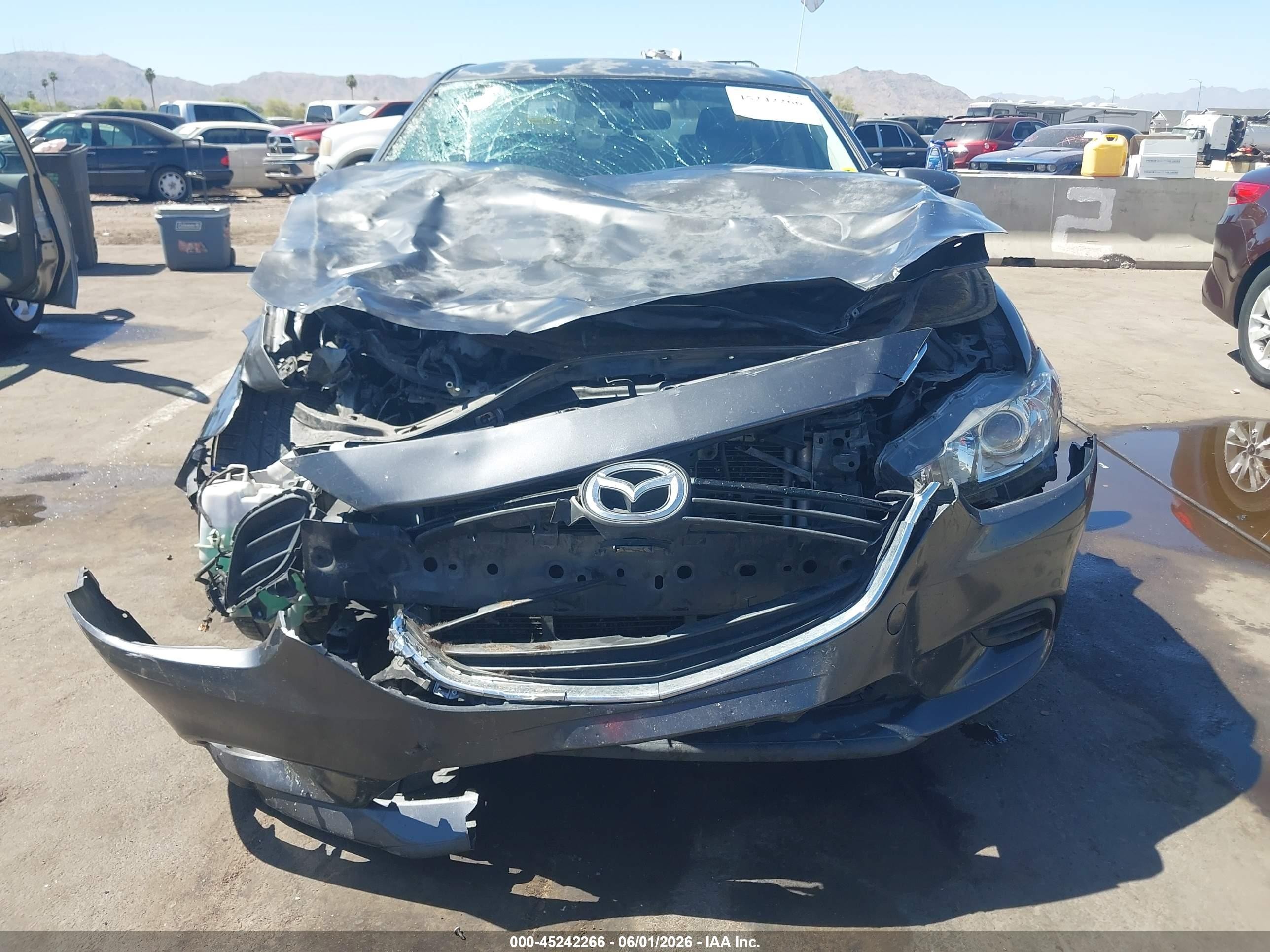 2016 Mazda Mazda6 I Touring Gray vin: JM1GJ1V56G1431906