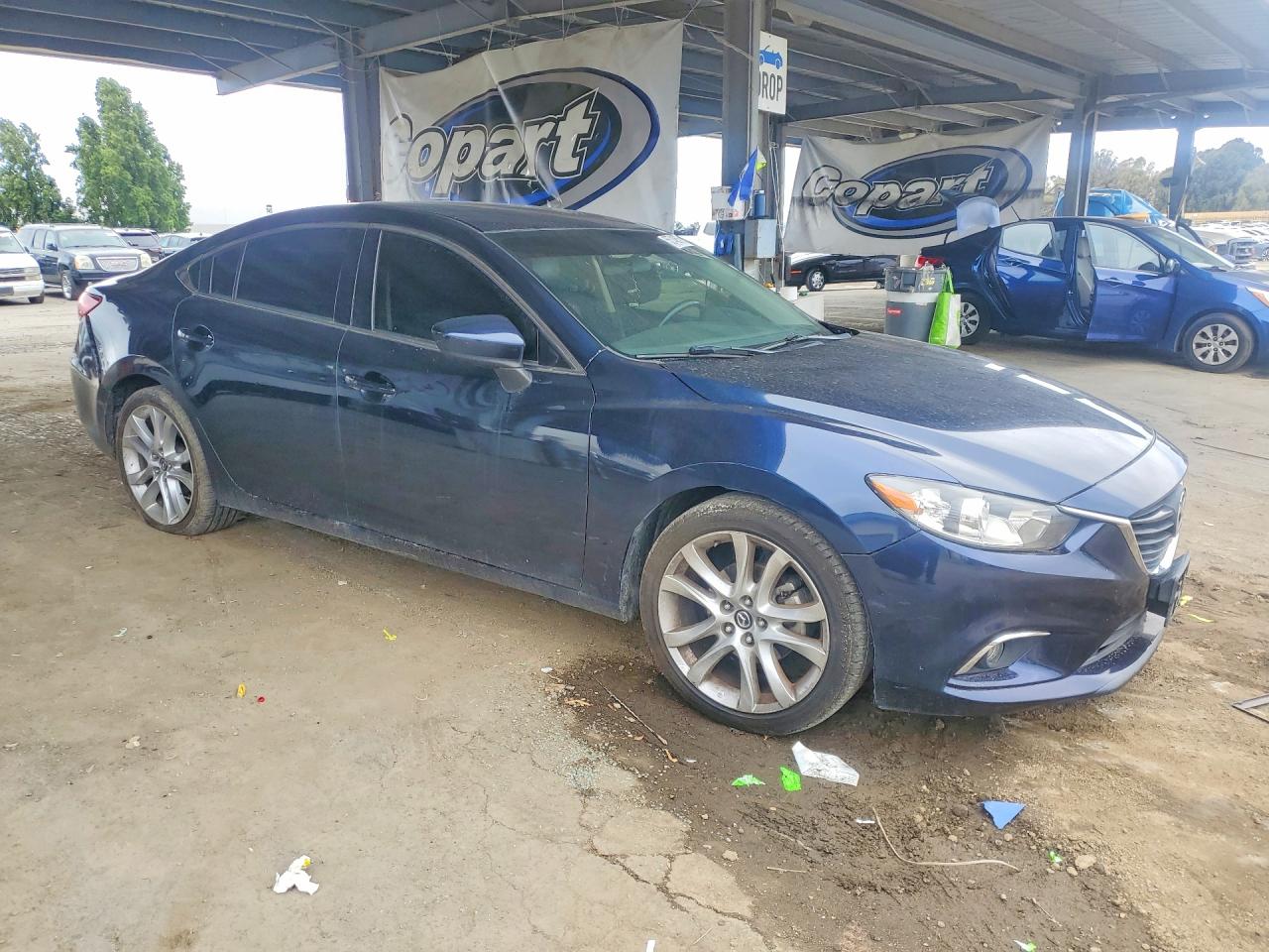 2015 Mazda 6 Touring Blue vin: JM1GJ1V57F1188072