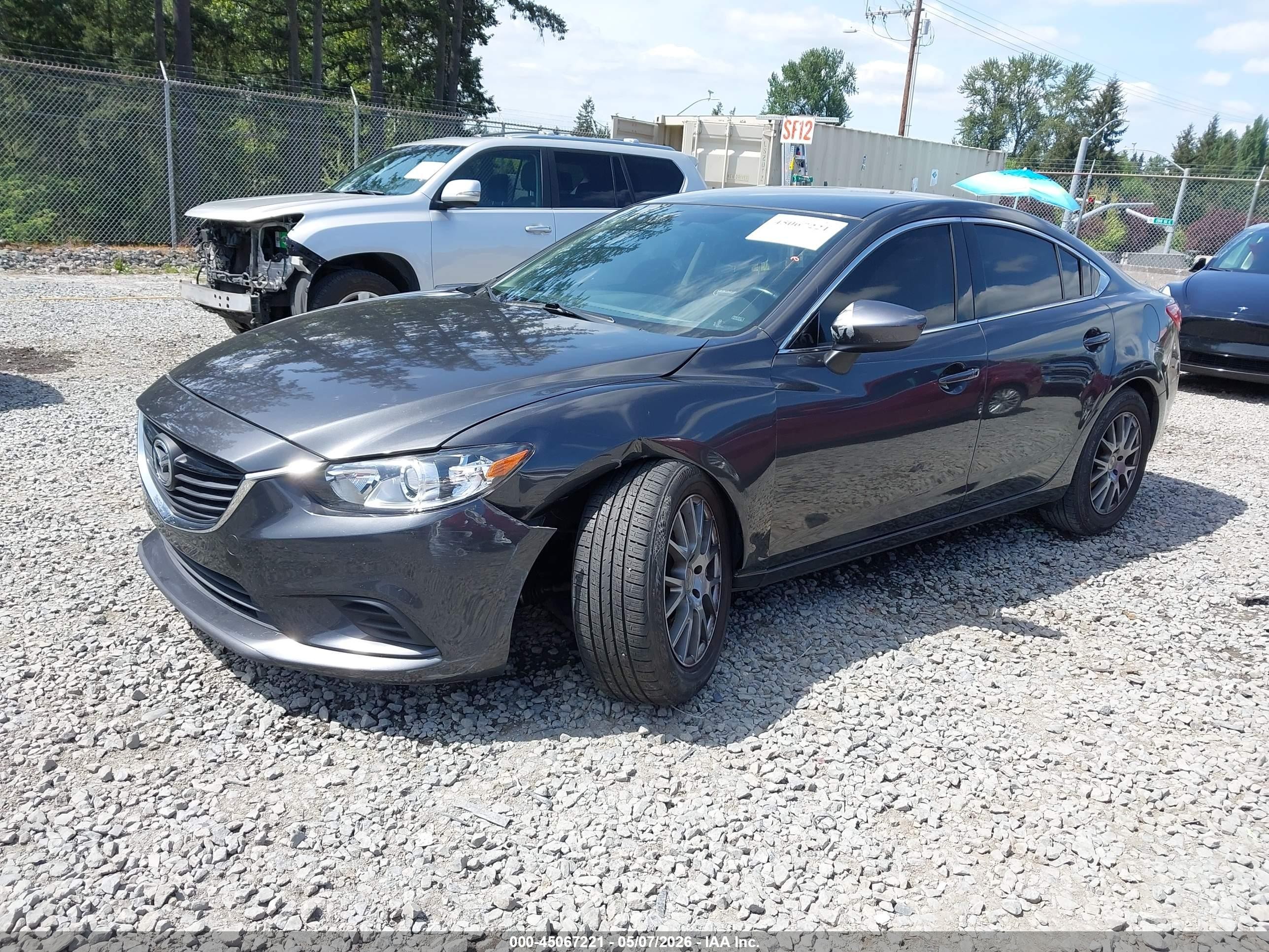 2015 Mazda Mazda6 I Touring Gray vin: JM1GJ1V57F1199072