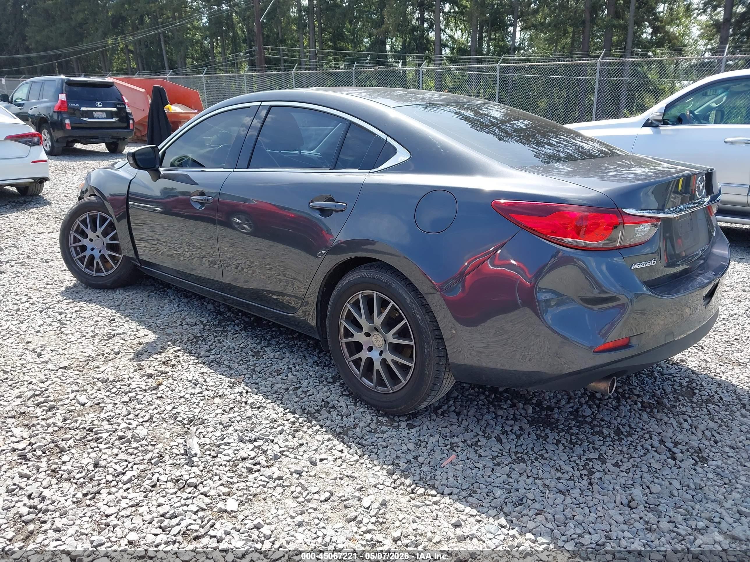 2015 Mazda Mazda6 I Touring Gray vin: JM1GJ1V57F1199072