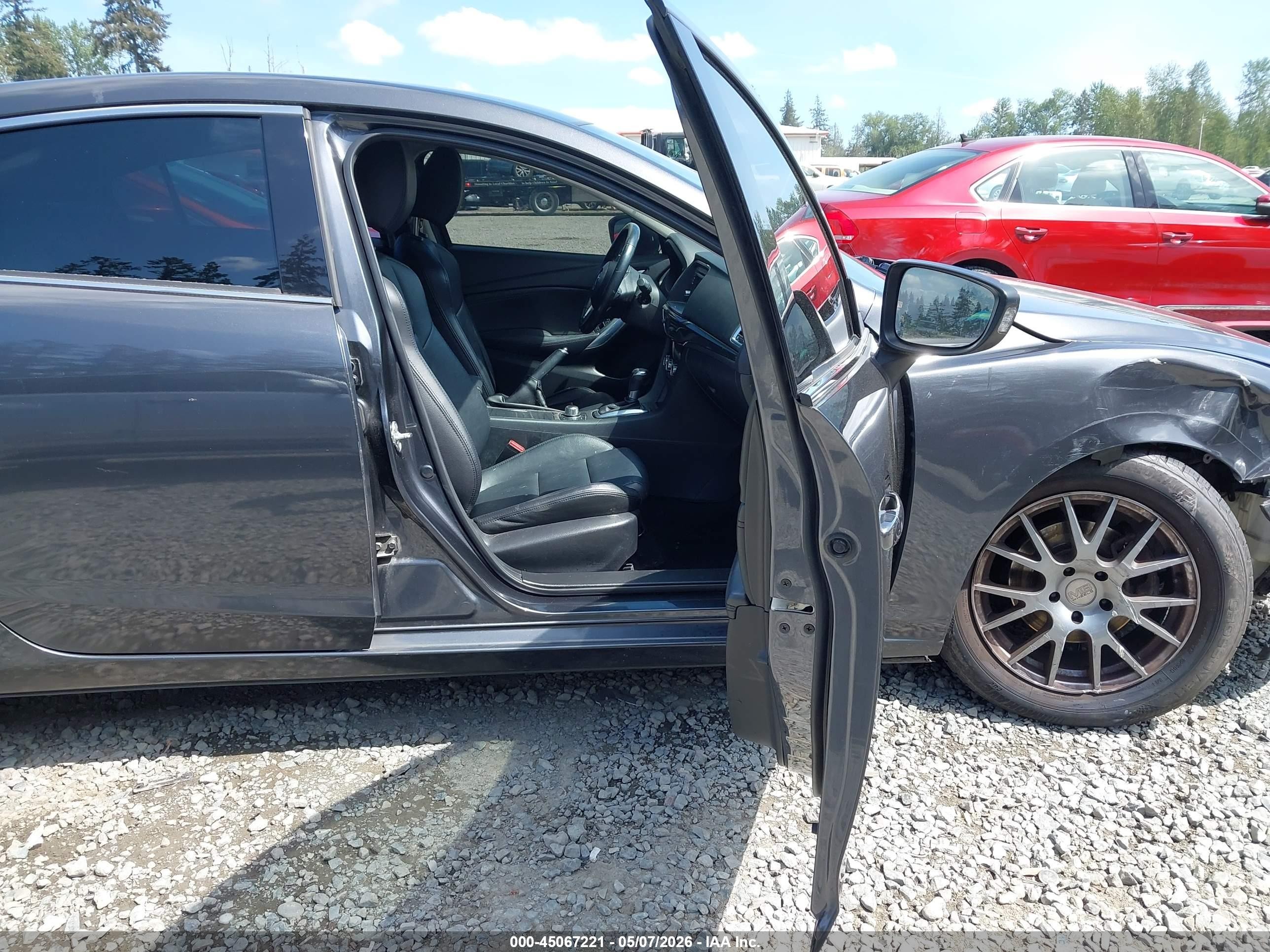 2015 Mazda Mazda6 I Touring Gray vin: JM1GJ1V57F1199072
