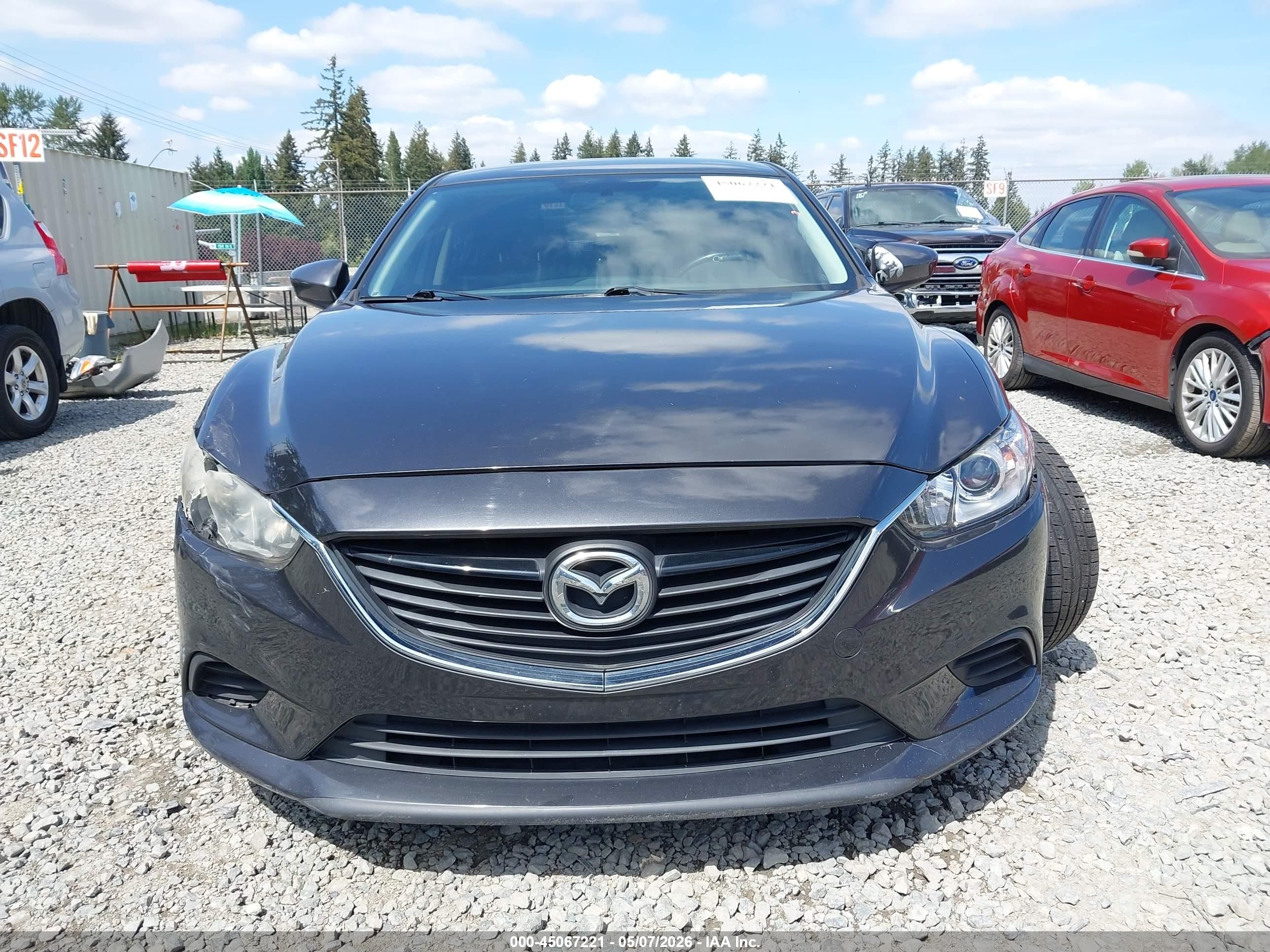 2015 Mazda Mazda6 I Touring Gray vin: JM1GJ1V57F1199072