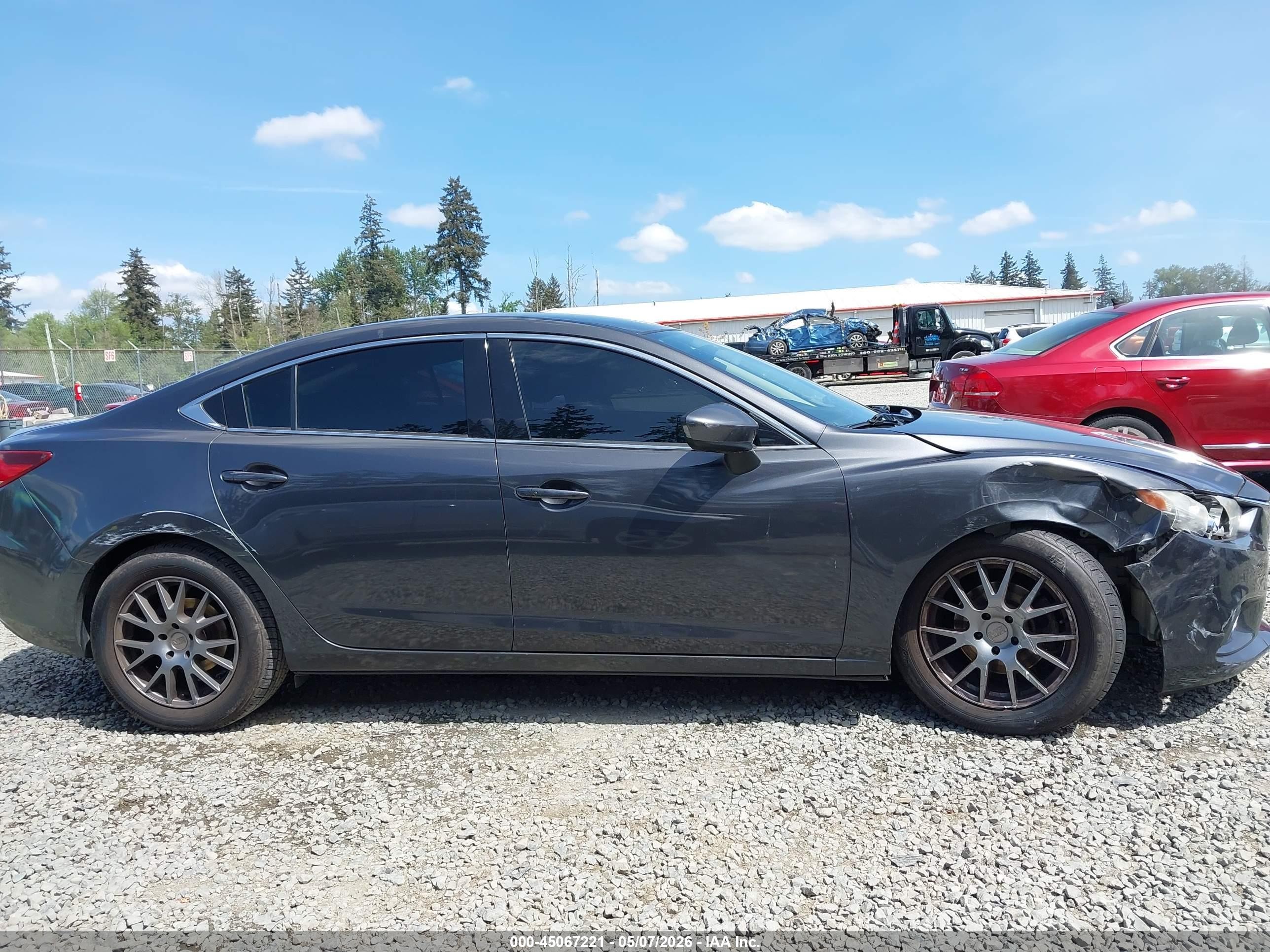 2015 Mazda Mazda6 I Touring Gray vin: JM1GJ1V57F1199072