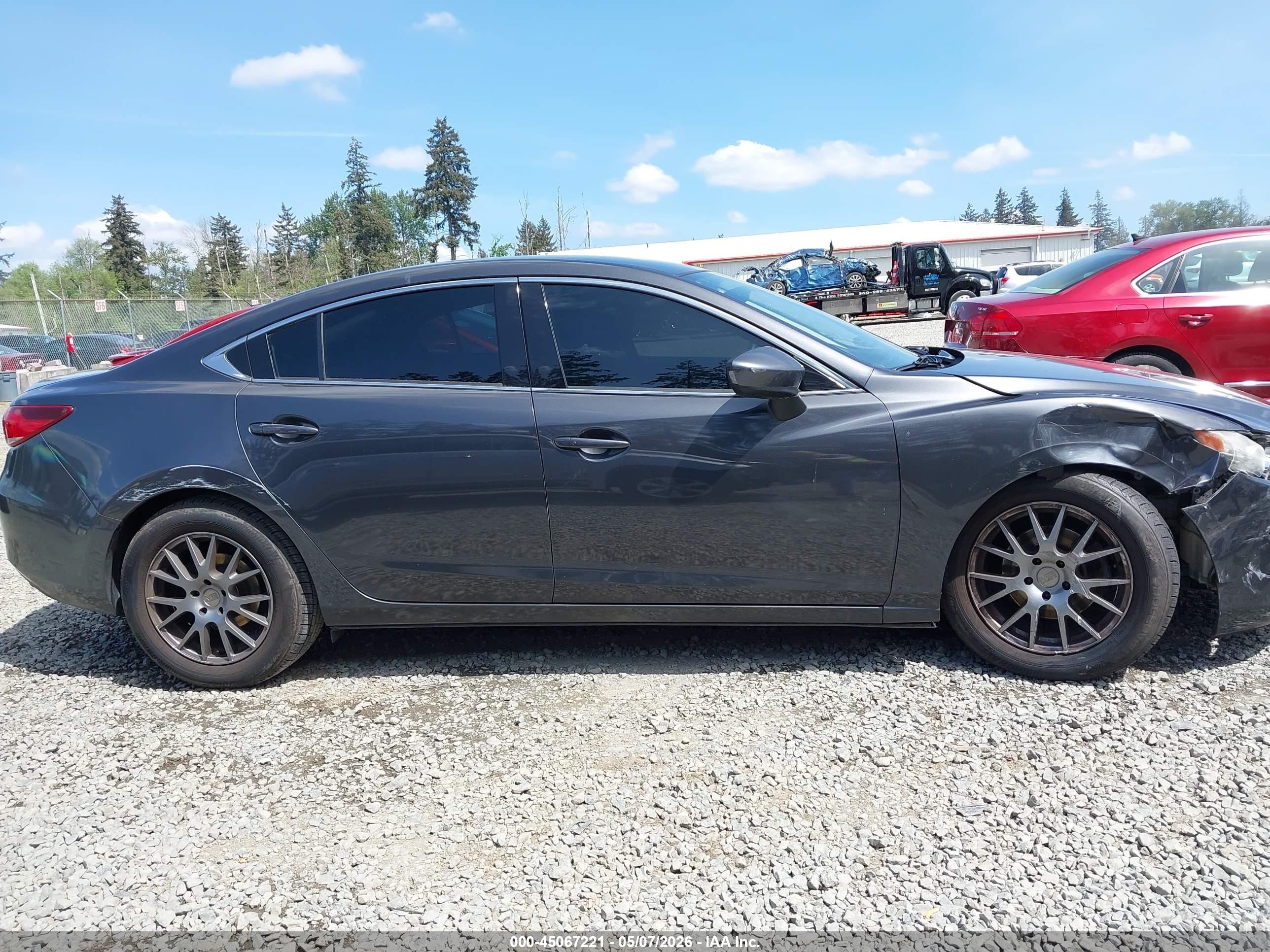 2015 Mazda Mazda6 I Touring Gray vin: JM1GJ1V57F1199072
