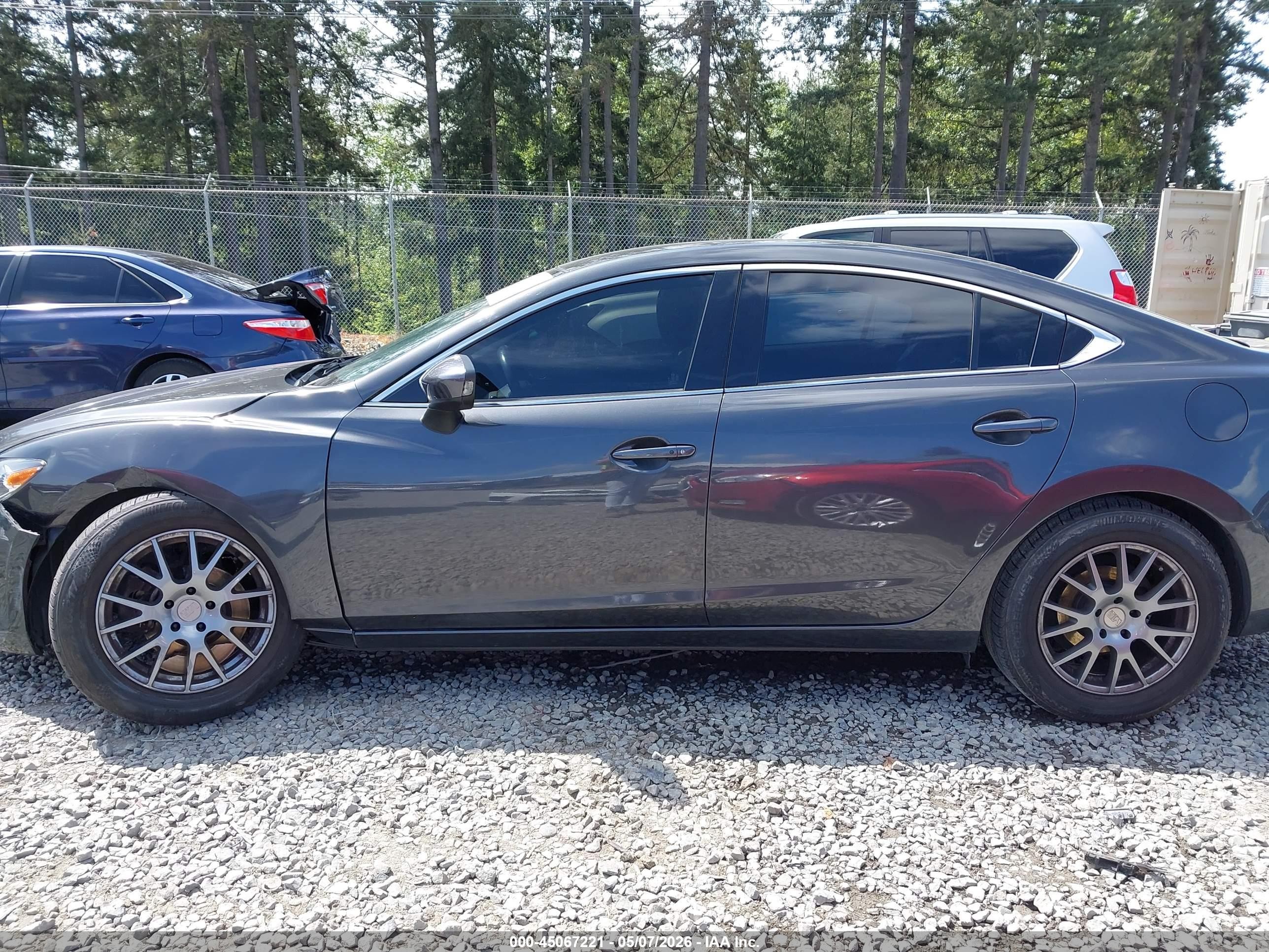 2015 Mazda Mazda6 I Touring Gray vin: JM1GJ1V57F1199072