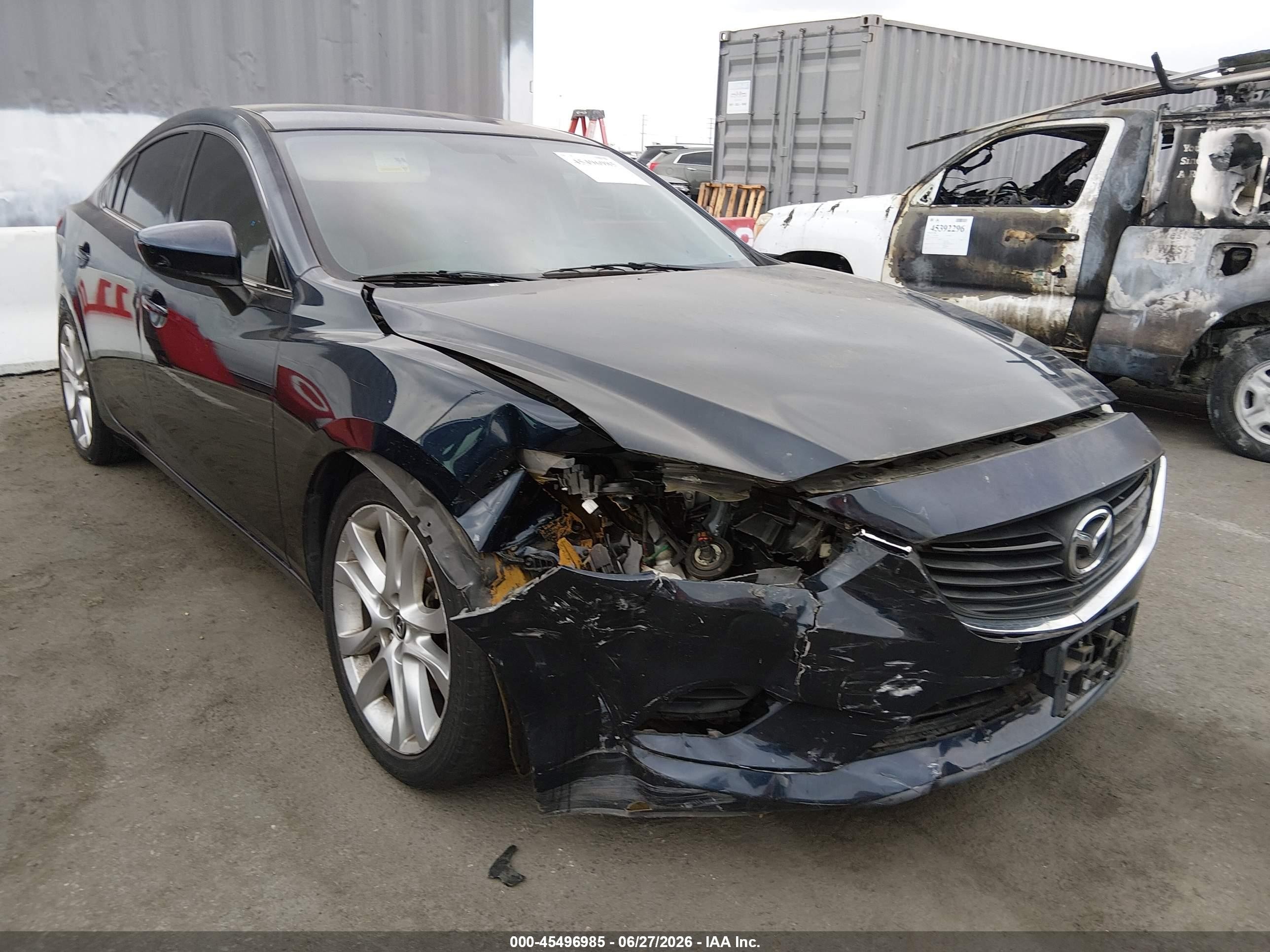 2015 Mazda Mazda6 I Touring Dark Blue vin: JM1GJ1V57F1200429