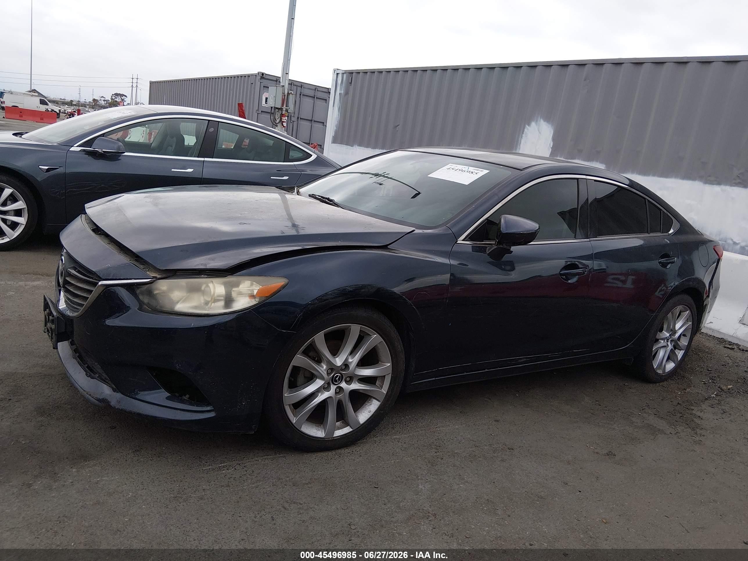 2015 Mazda Mazda6 I Touring Dark Blue vin: JM1GJ1V57F1200429