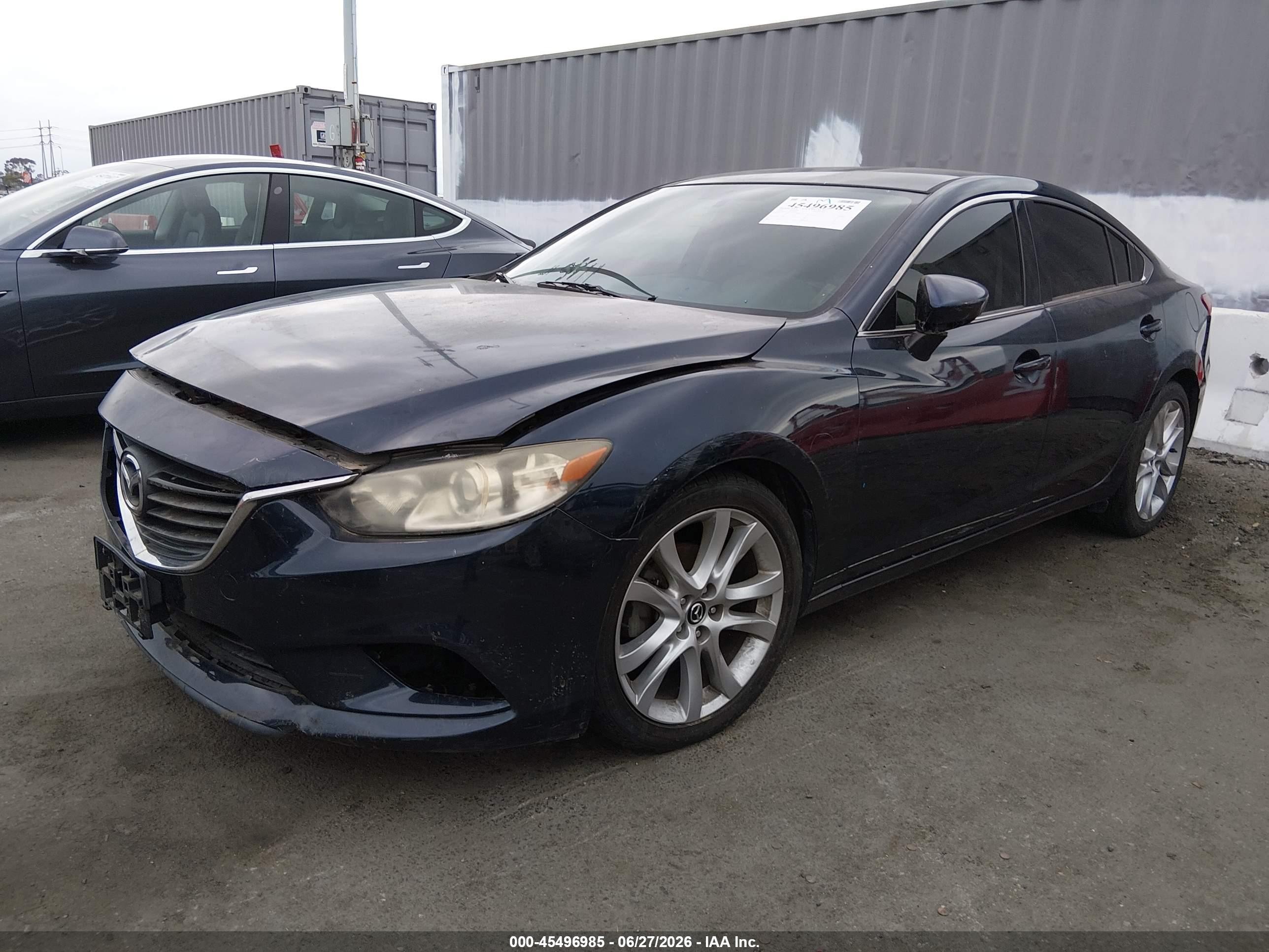2015 Mazda Mazda6 I Touring Dark Blue vin: JM1GJ1V57F1200429
