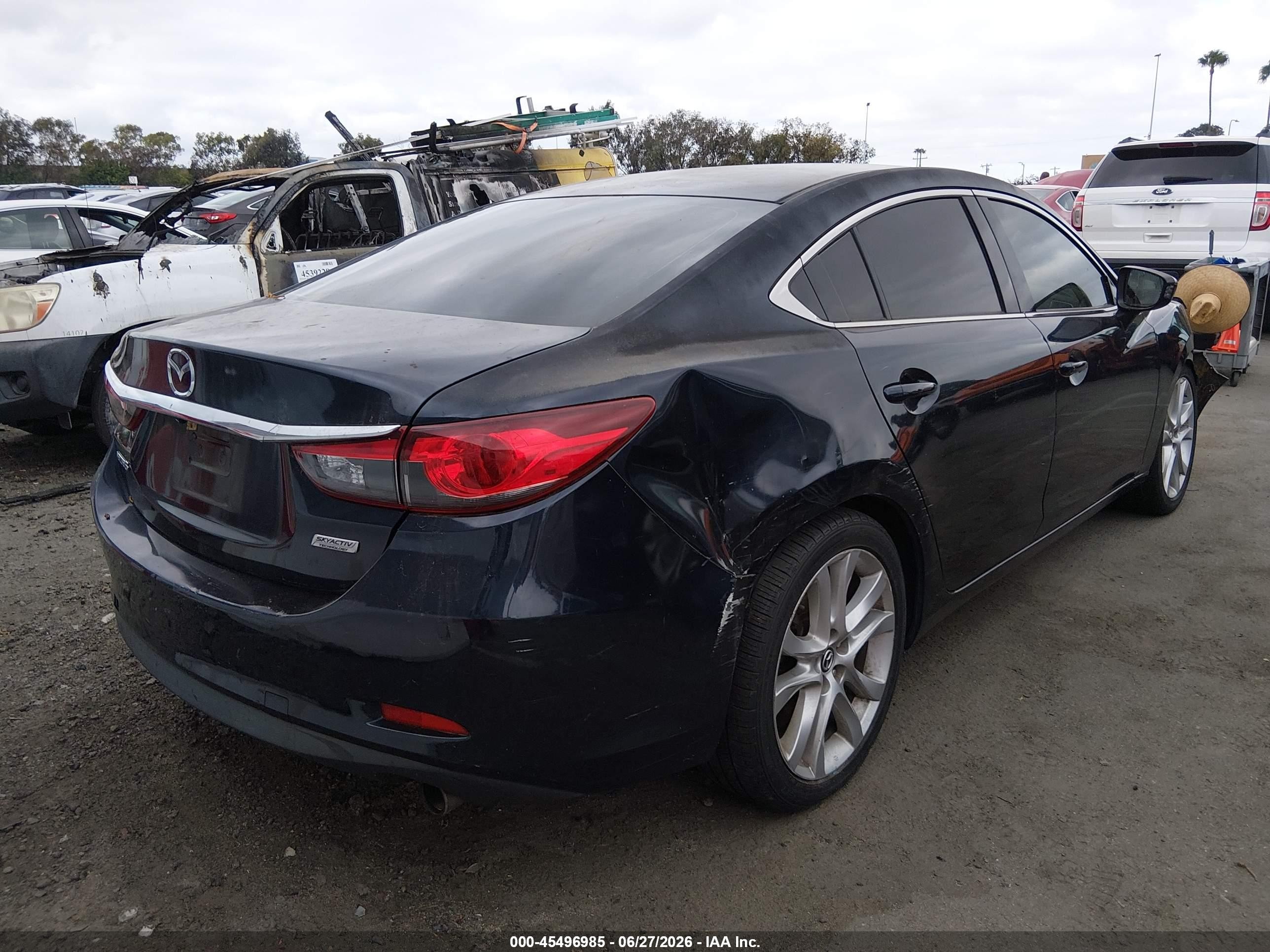 2015 Mazda Mazda6 I Touring Dark Blue vin: JM1GJ1V57F1200429