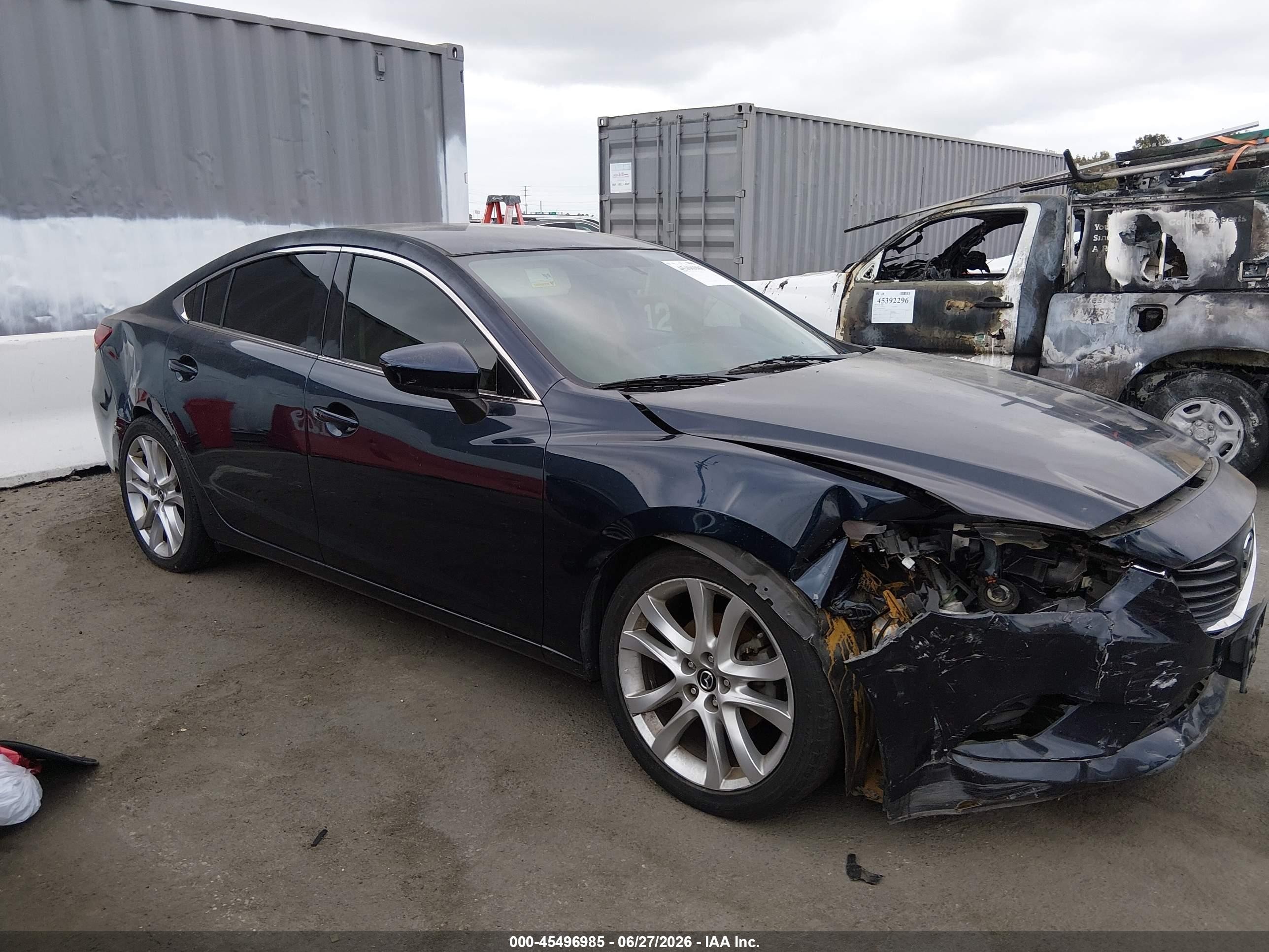 2015 Mazda Mazda6 I Touring Dark Blue vin: JM1GJ1V57F1200429