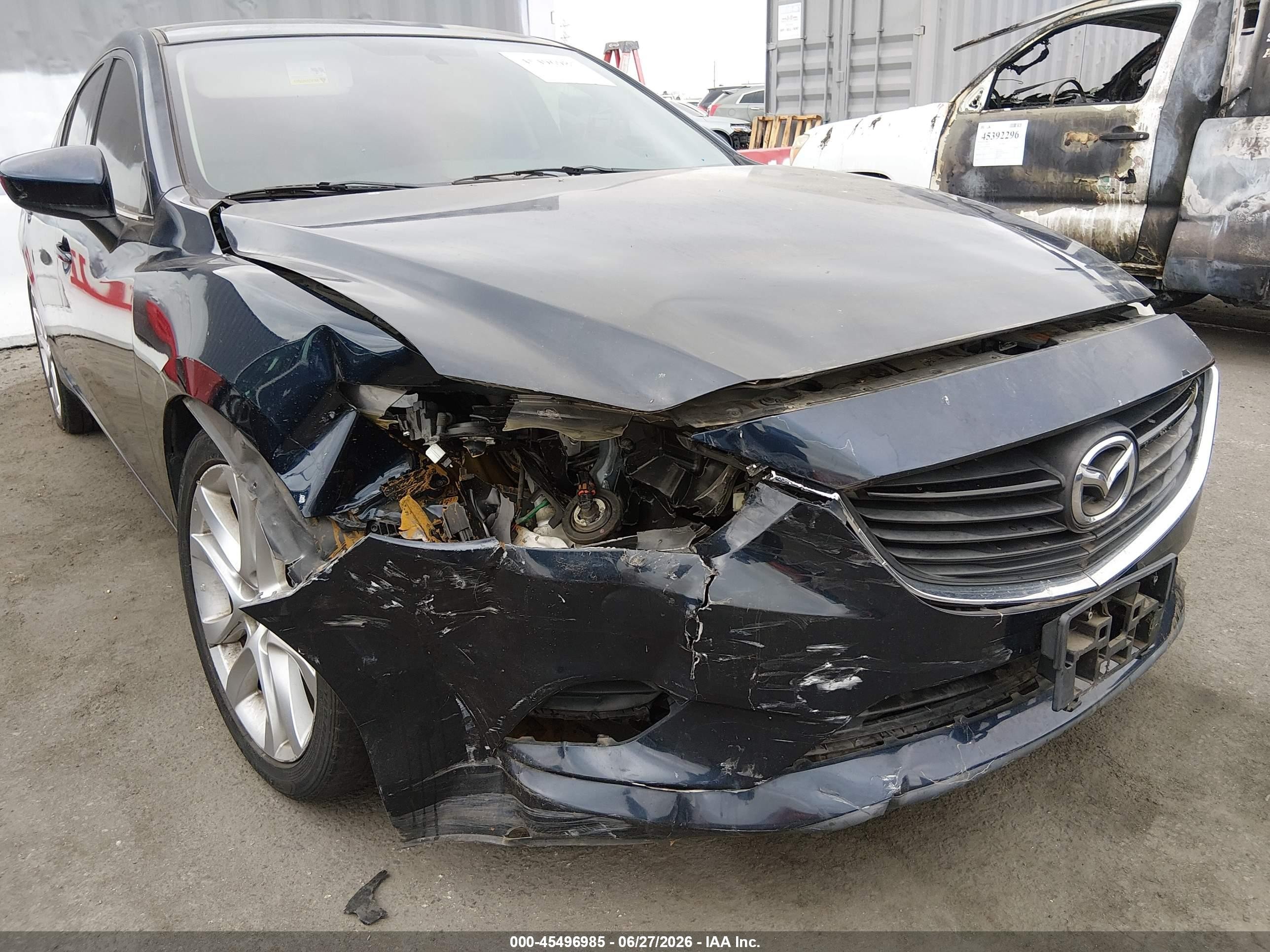 2015 Mazda Mazda6 I Touring Dark Blue vin: JM1GJ1V57F1200429