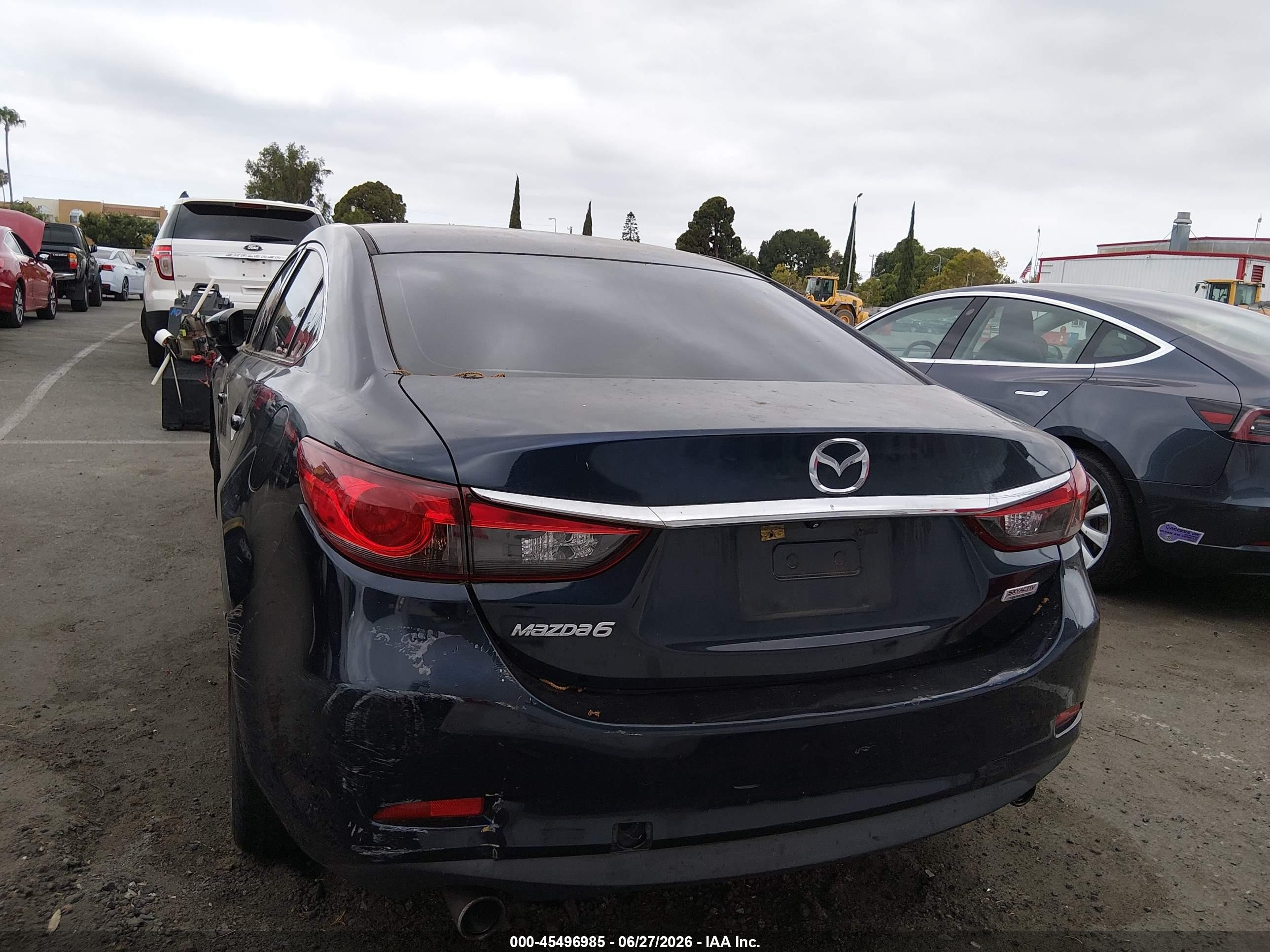2015 Mazda Mazda6 I Touring Dark Blue vin: JM1GJ1V57F1200429