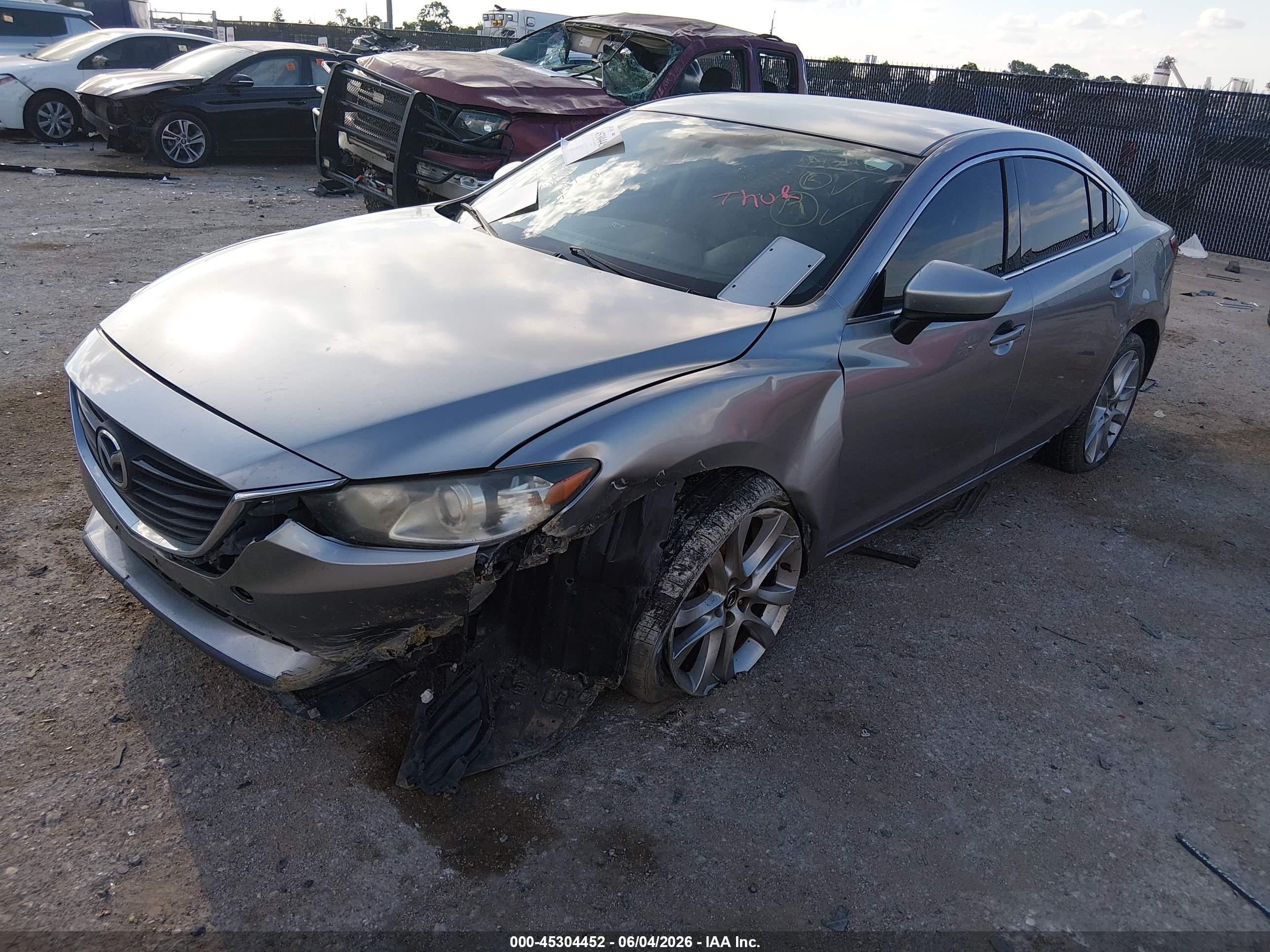 2015 Mazda Mazda6 I Touring Silver vin: JM1GJ1V57F1205730
