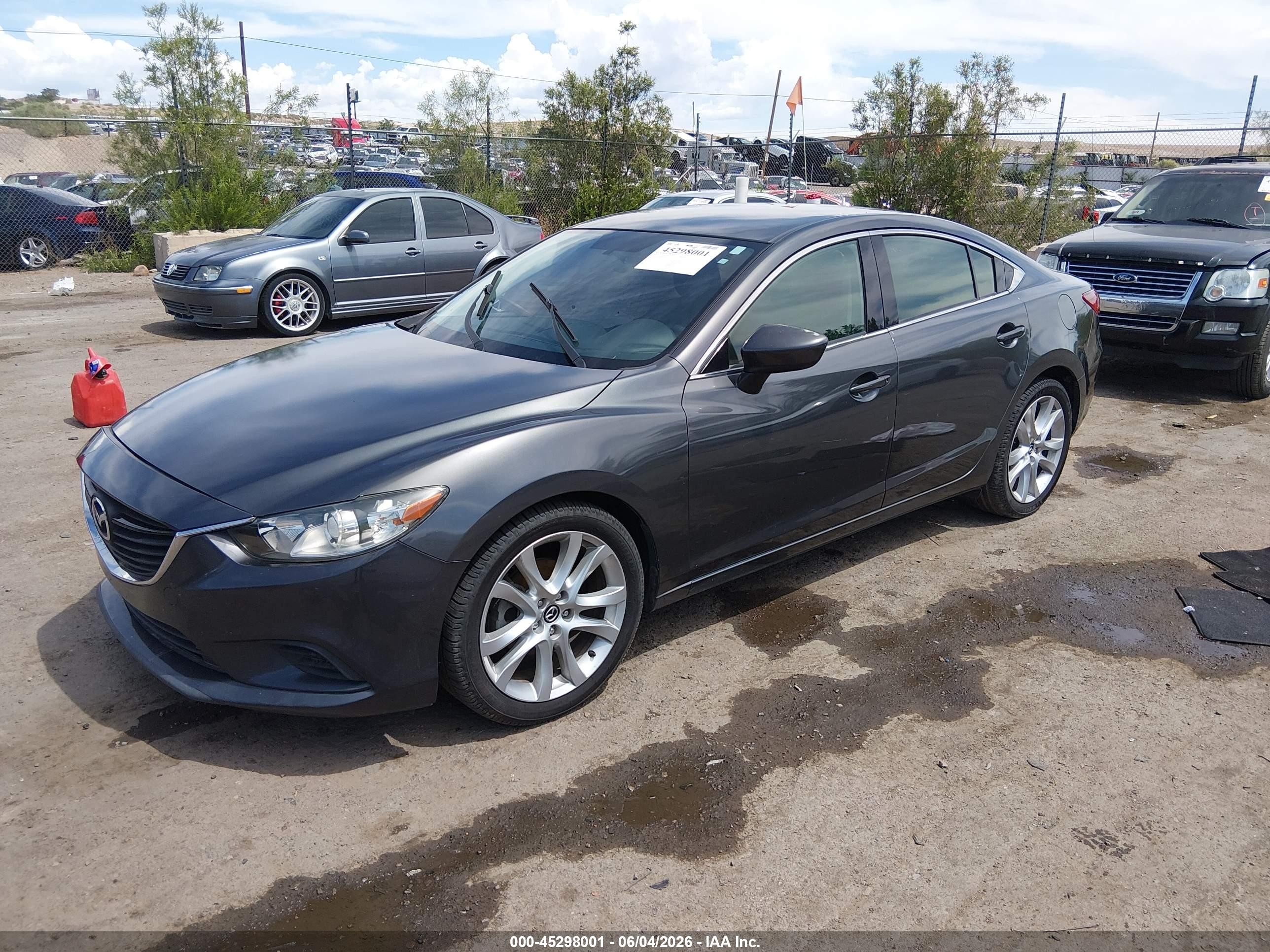 2014 Mazda Mazda6 I Touring Gray vin: JM1GJ1V58E1107174