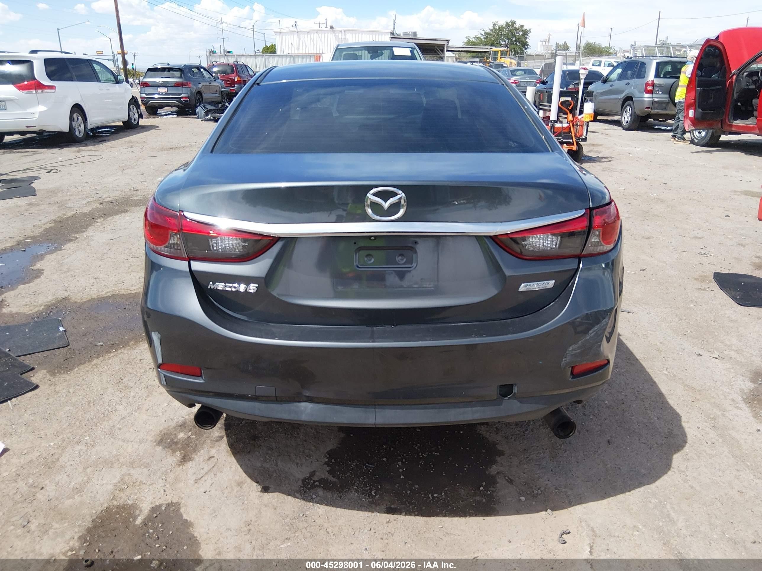 2014 Mazda Mazda6 I Touring Gray vin: JM1GJ1V58E1107174