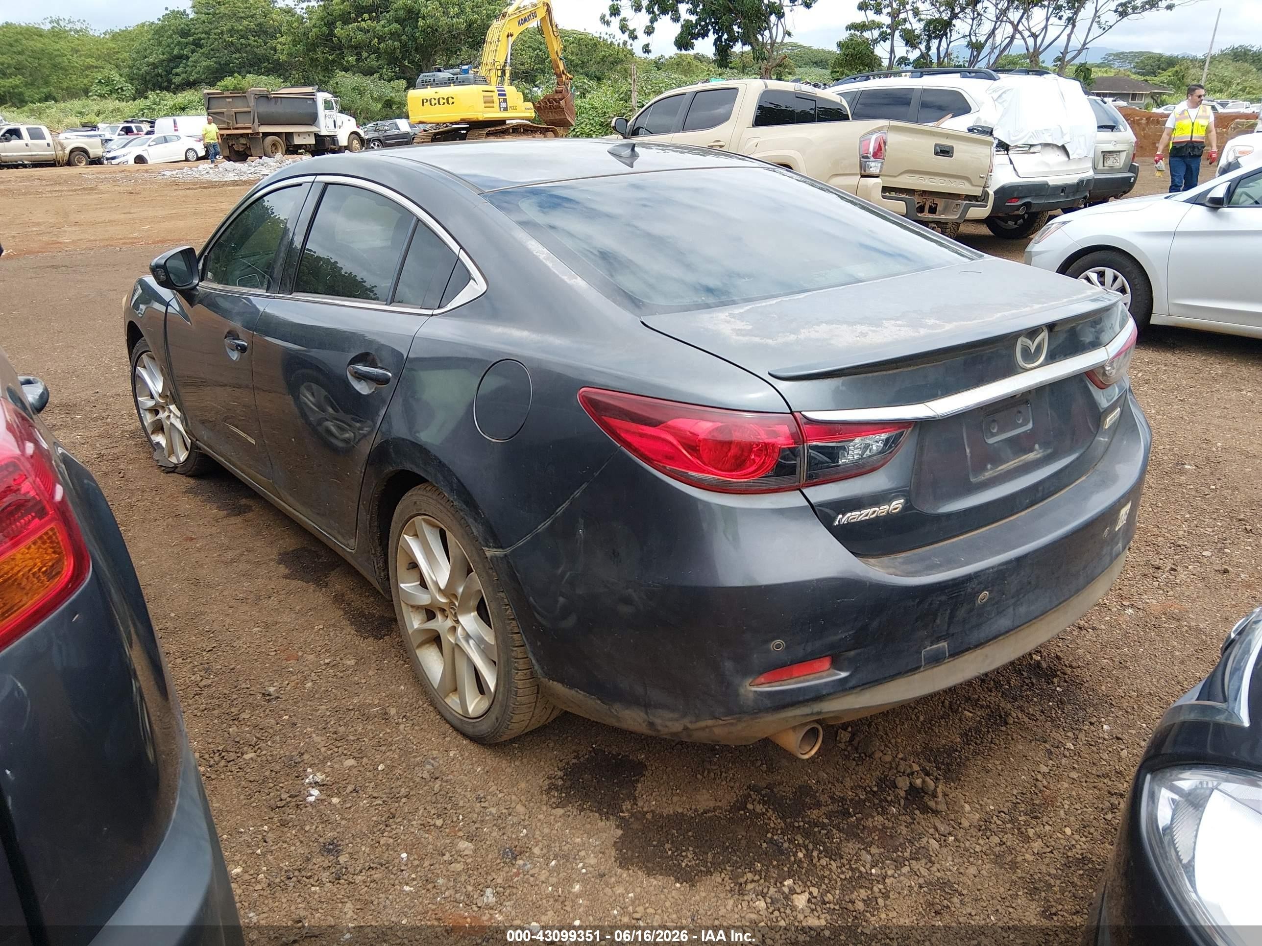 2015 Mazda Mazda6 I Touring Black vin: JM1GJ1V58F1197685