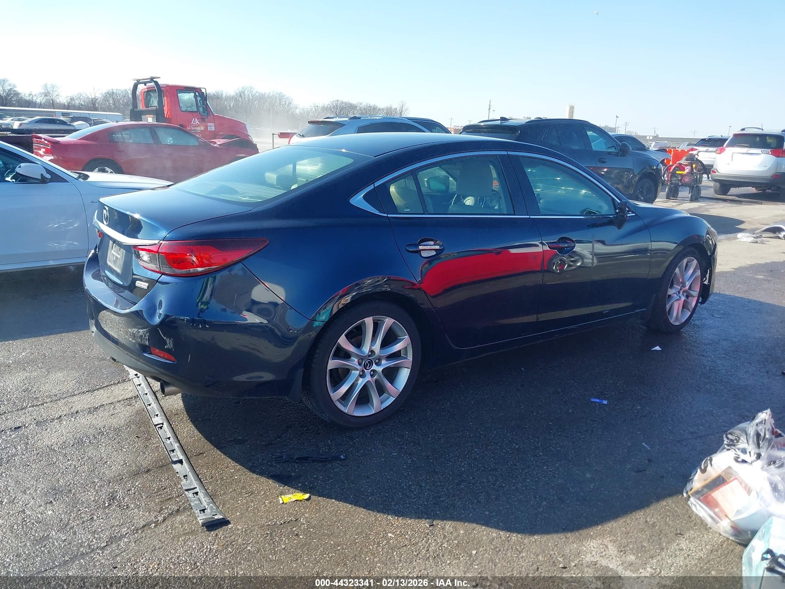 2016 Mazda Mazda6 I Touring Синий vin: JM1GJ1V58G1436640