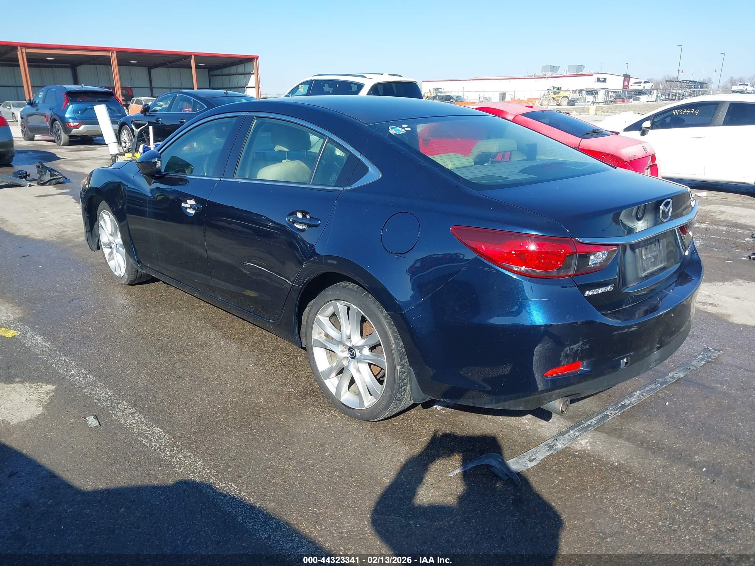 2016 Mazda Mazda6 I Touring Синий vin: JM1GJ1V58G1436640