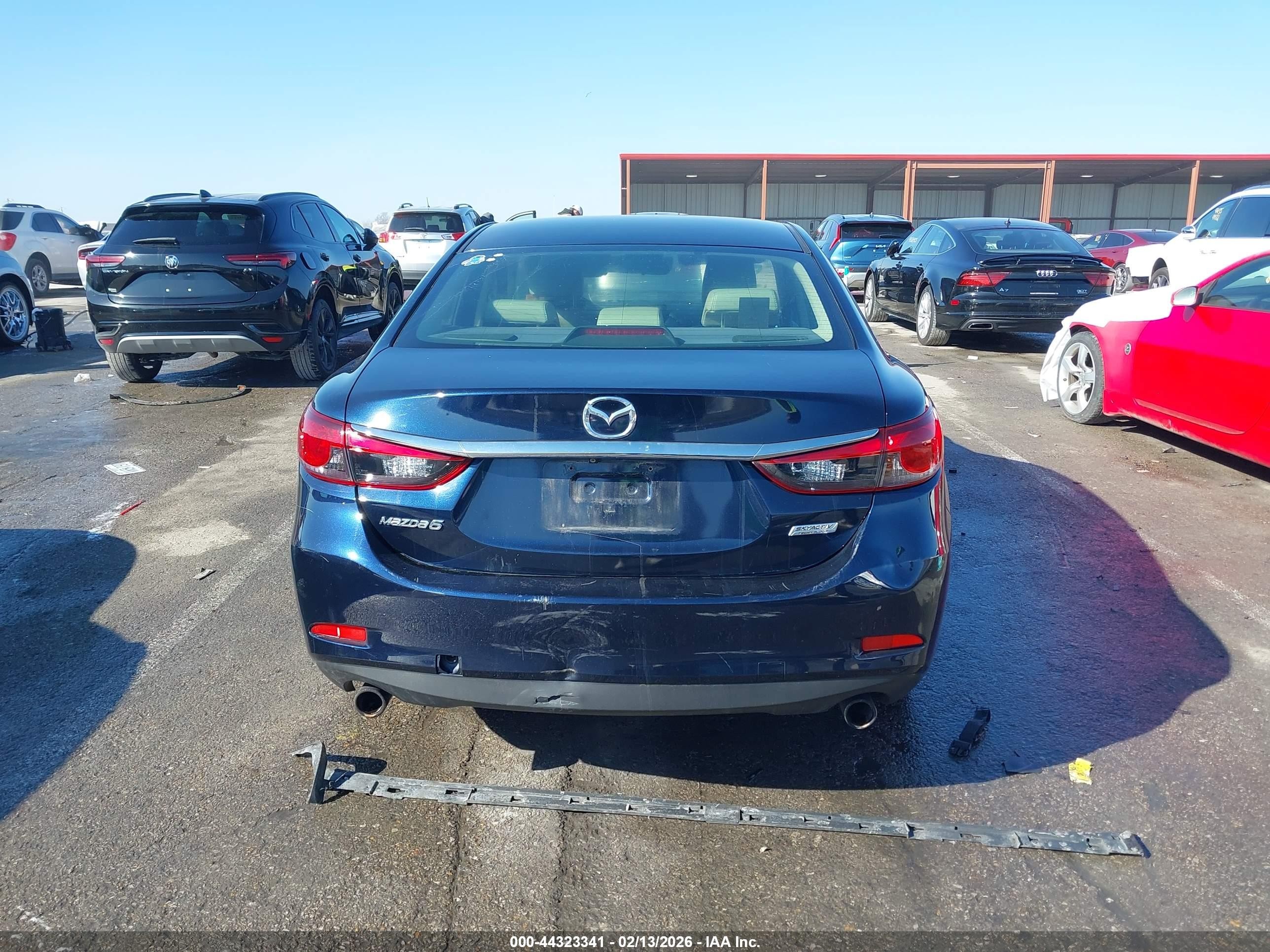 2016 Mazda Mazda6 I Touring Синий vin: JM1GJ1V58G1436640