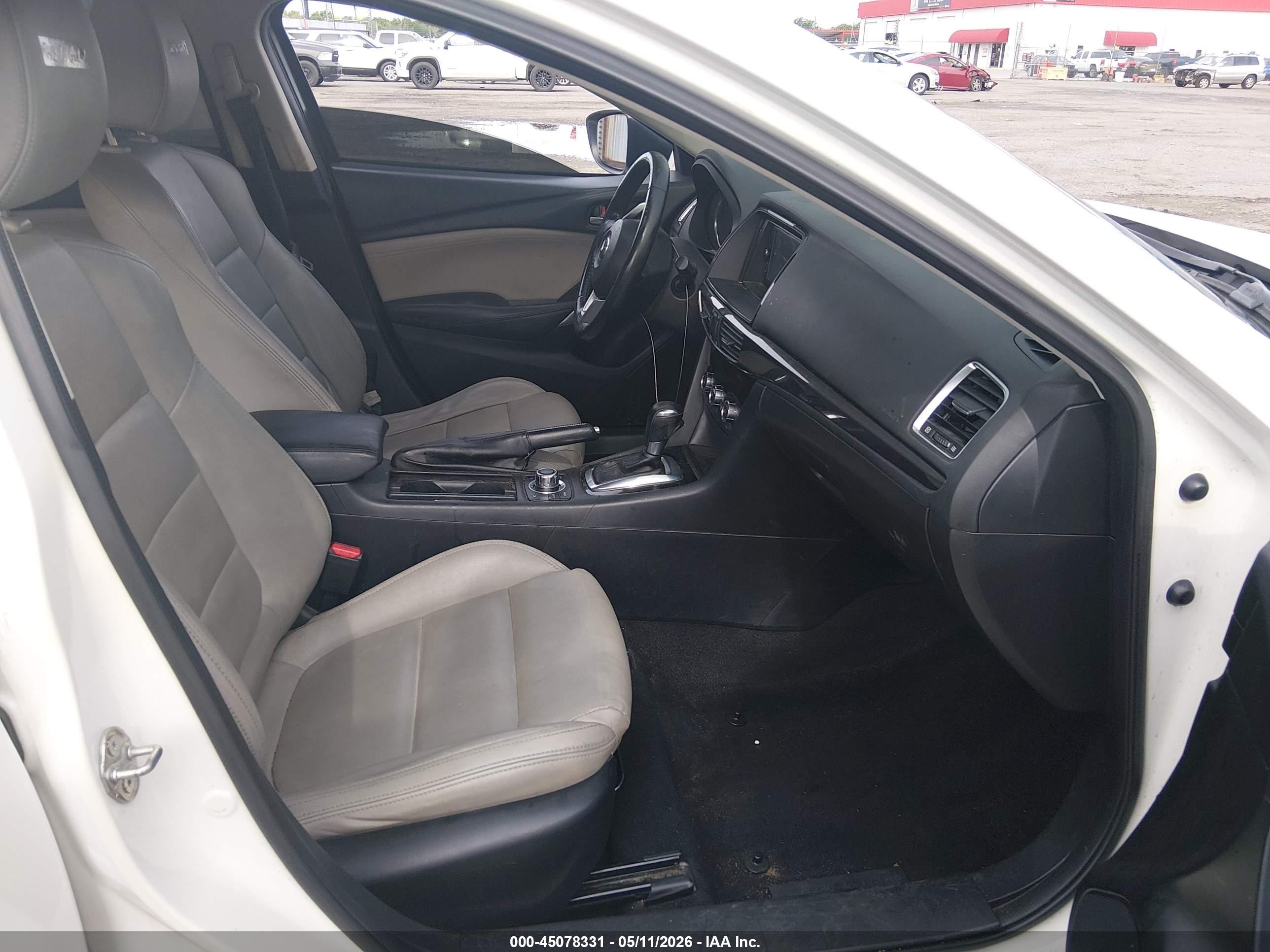 2015 Mazda Mazda6 I Touring White vin: JM1GJ1V59F1200318