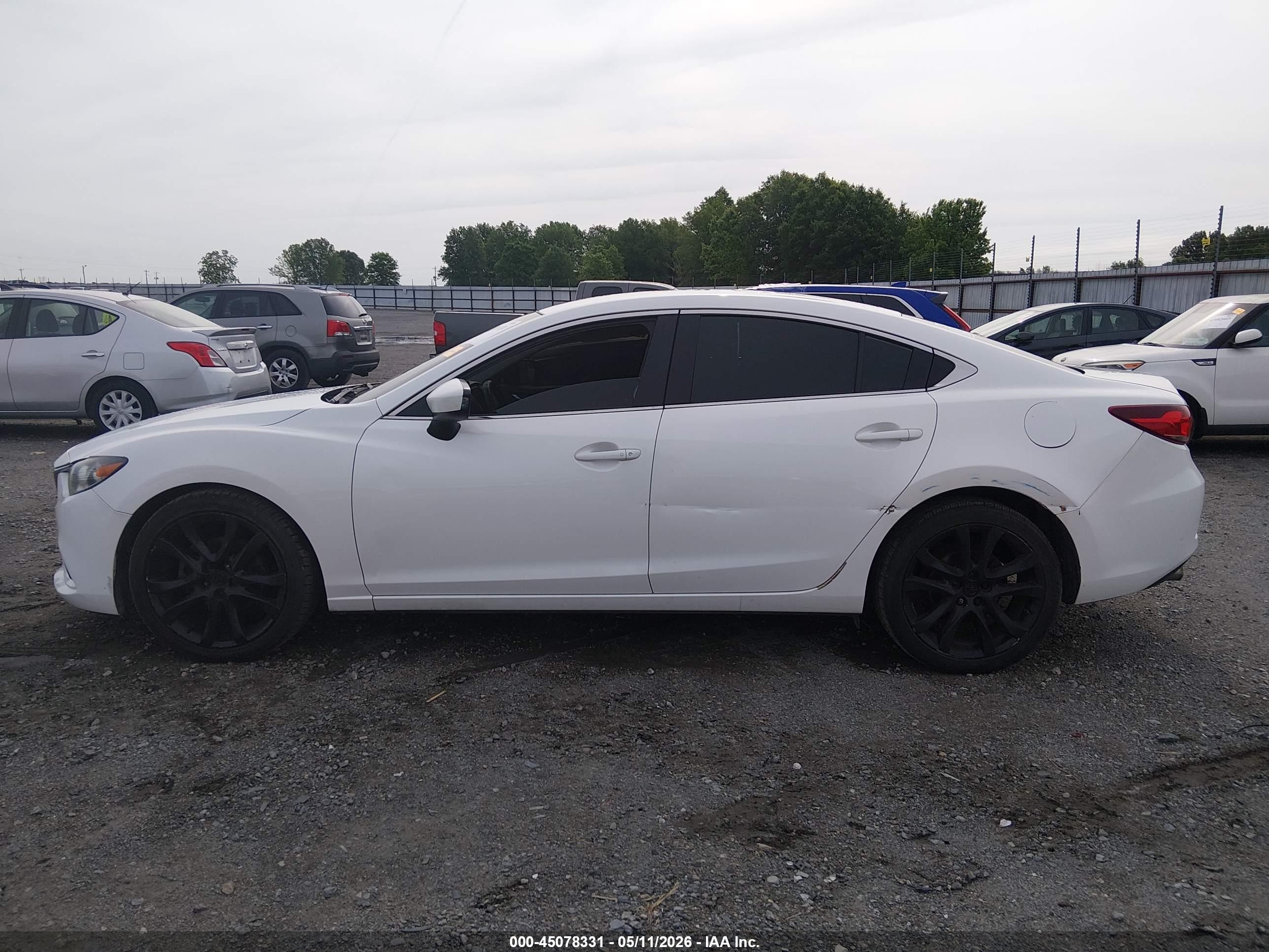 2015 Mazda Mazda6 I Touring White vin: JM1GJ1V59F1200318
