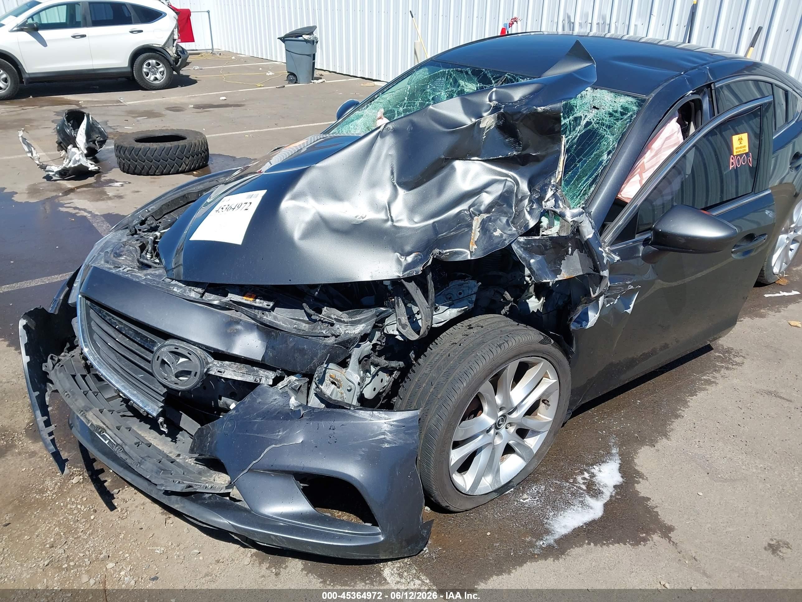 2014 Mazda Mazda6 I Touring Gray vin: JM1GJ1V5XE1103322