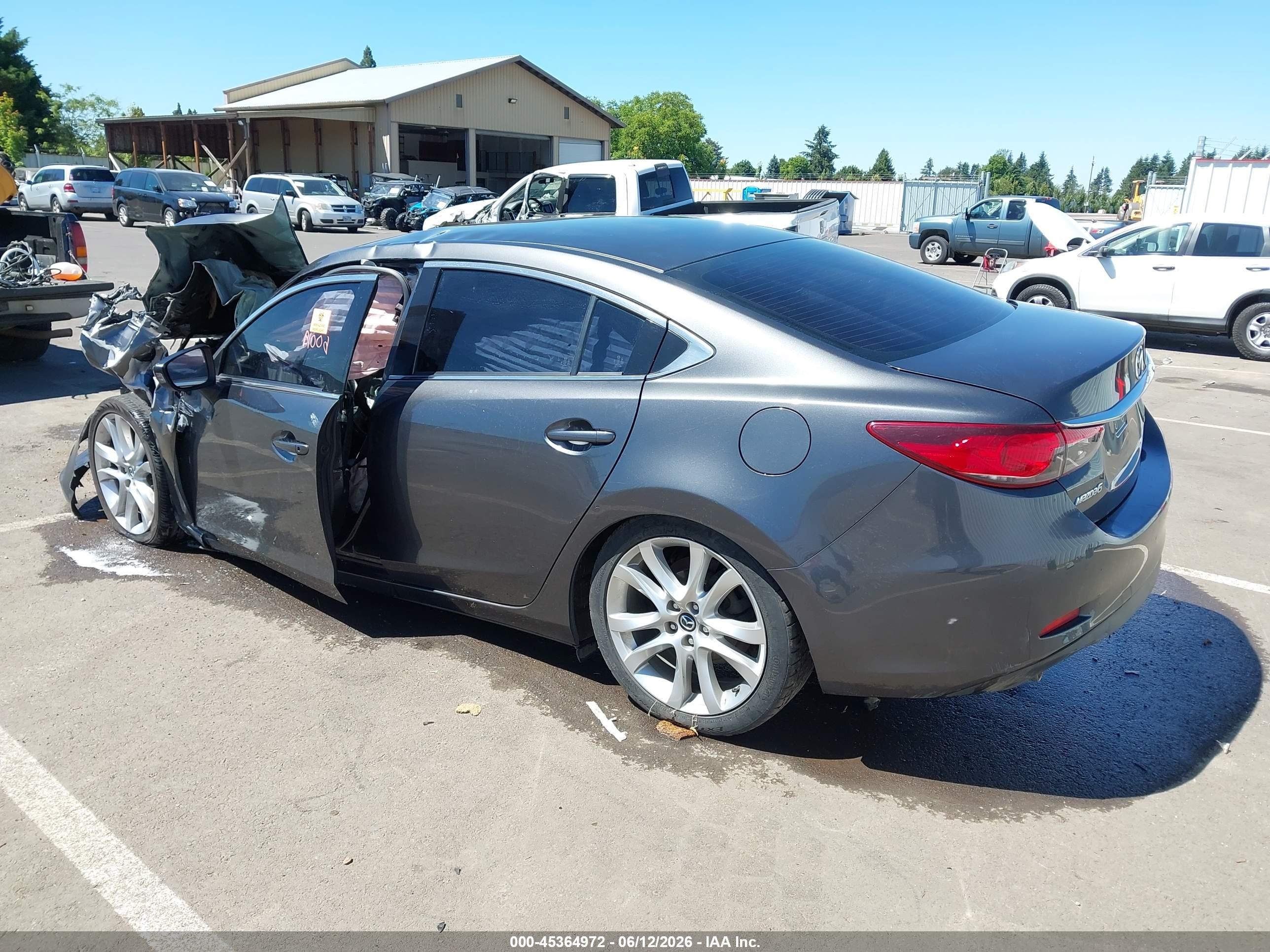 2014 Mazda Mazda6 I Touring Gray vin: JM1GJ1V5XE1103322