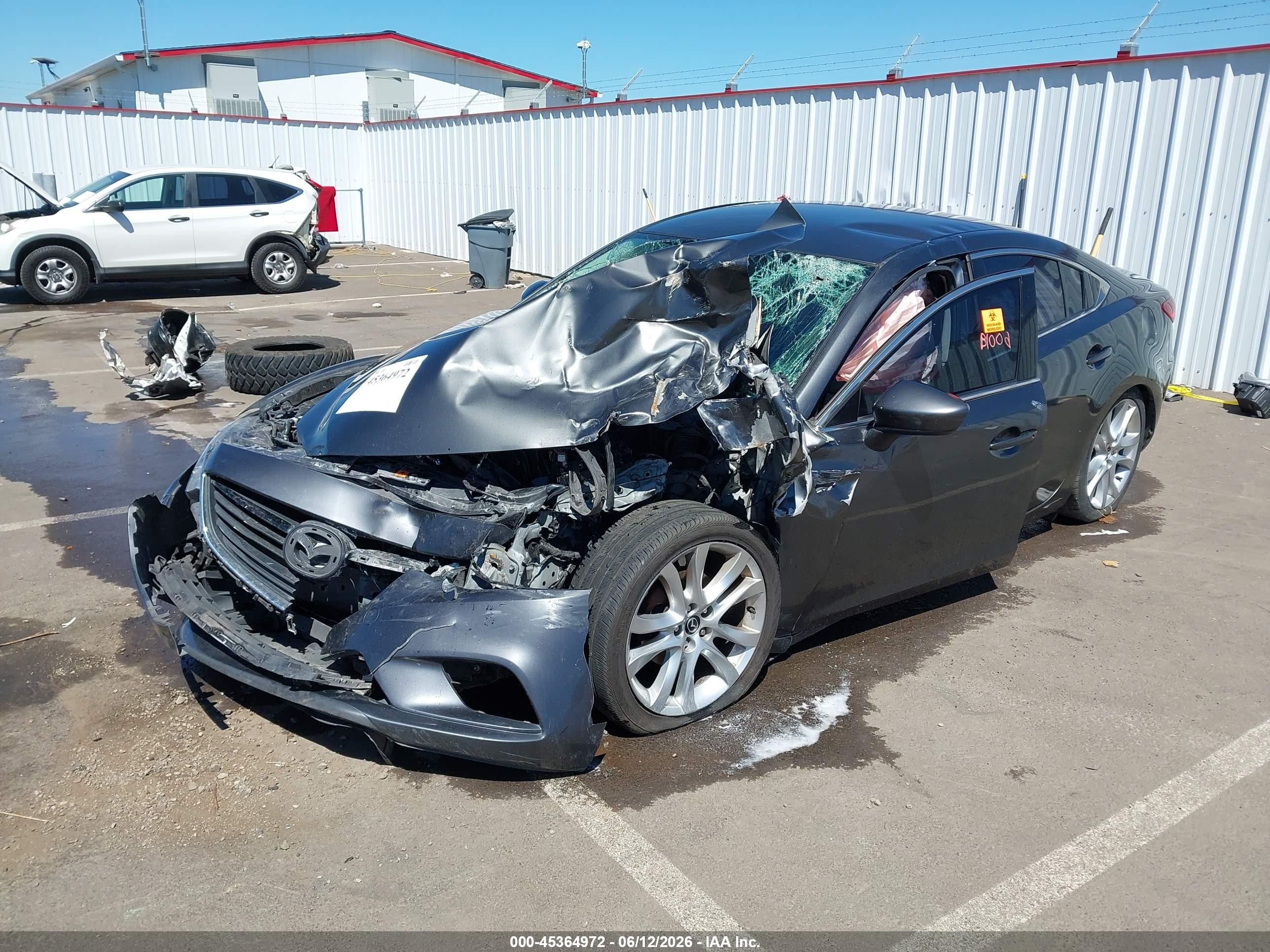 2014 Mazda Mazda6 I Touring Gray vin: JM1GJ1V5XE1103322