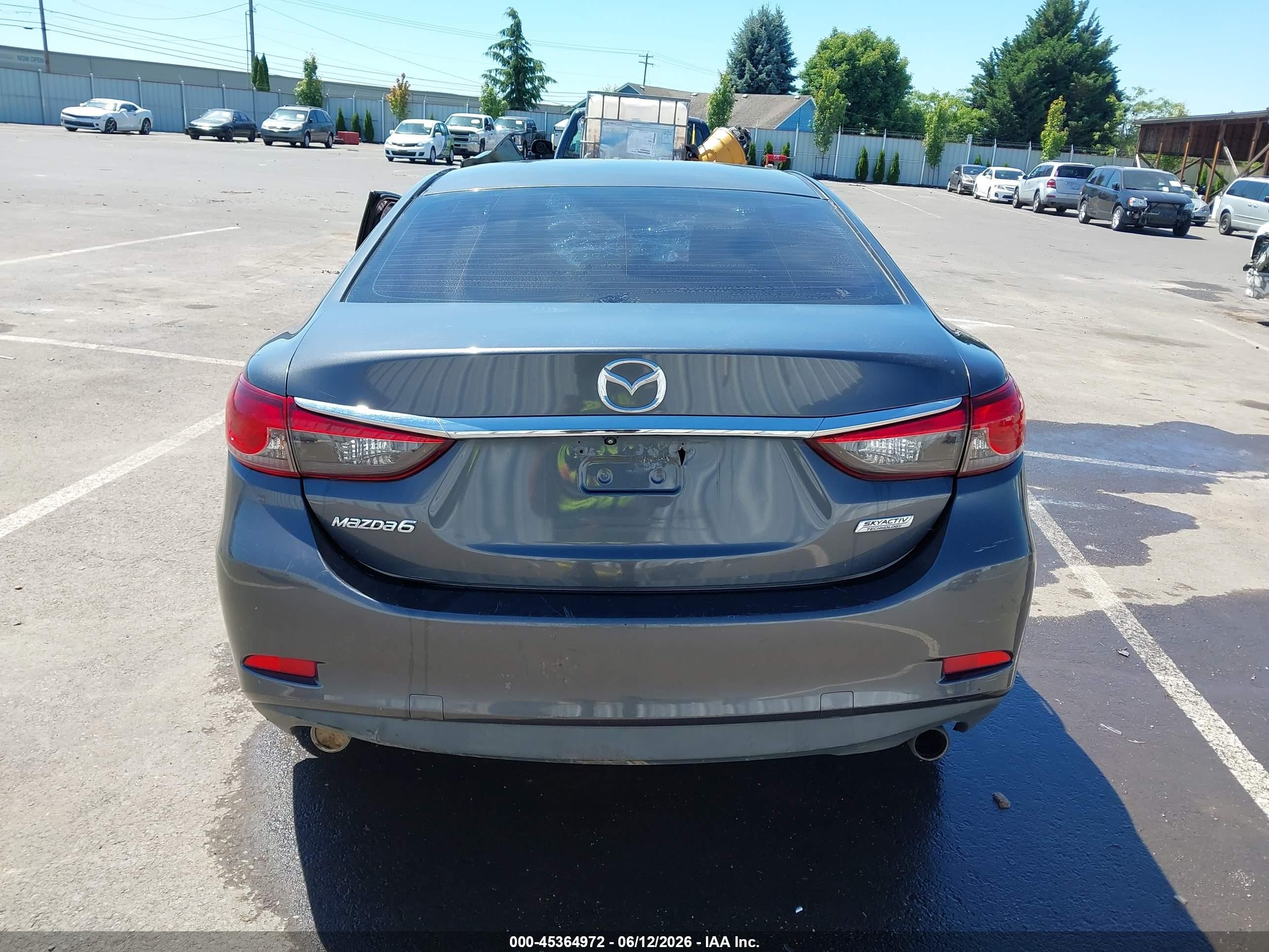 2014 Mazda Mazda6 I Touring Gray vin: JM1GJ1V5XE1103322
