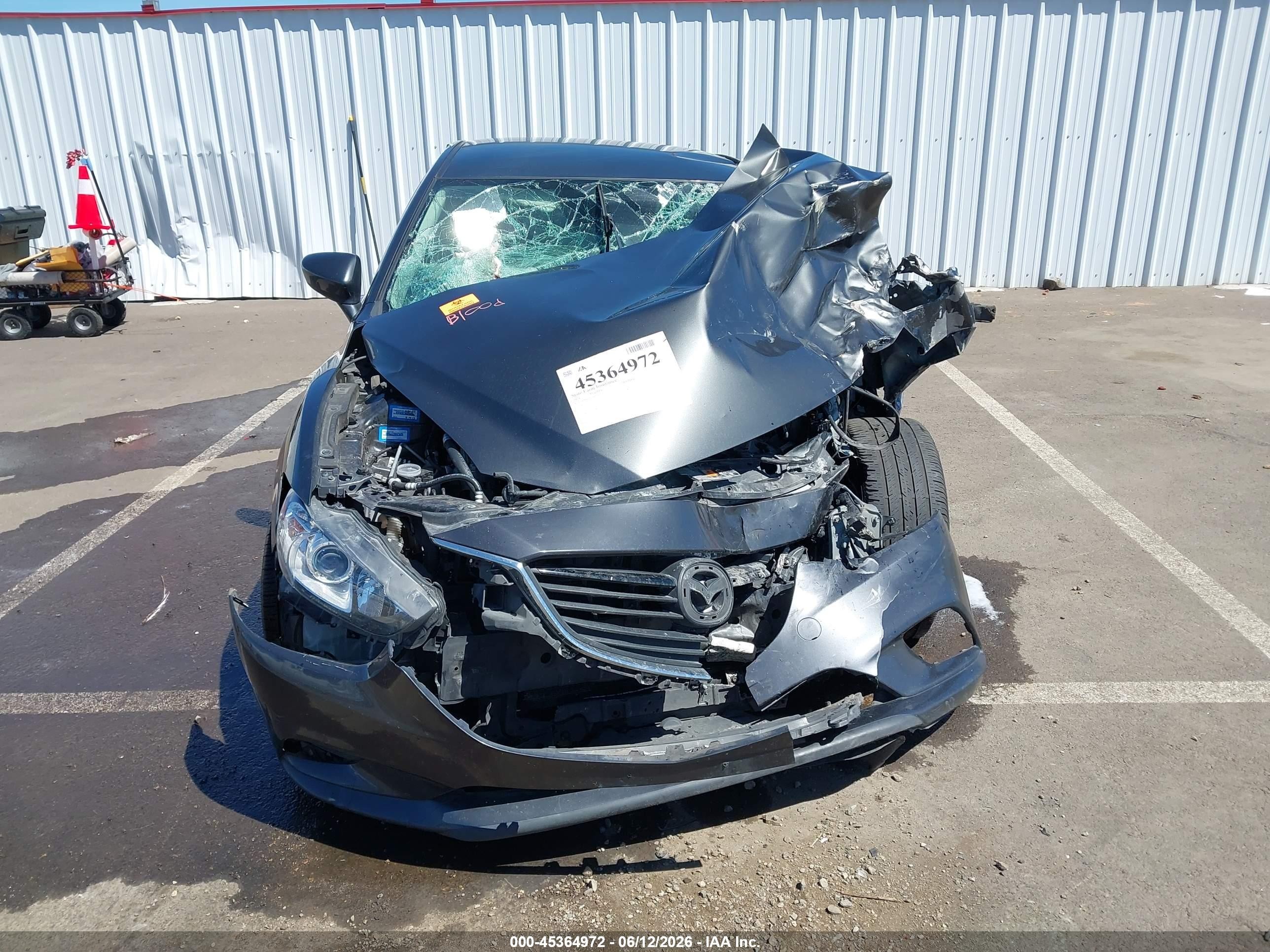 2014 Mazda Mazda6 I Touring Gray vin: JM1GJ1V5XE1103322