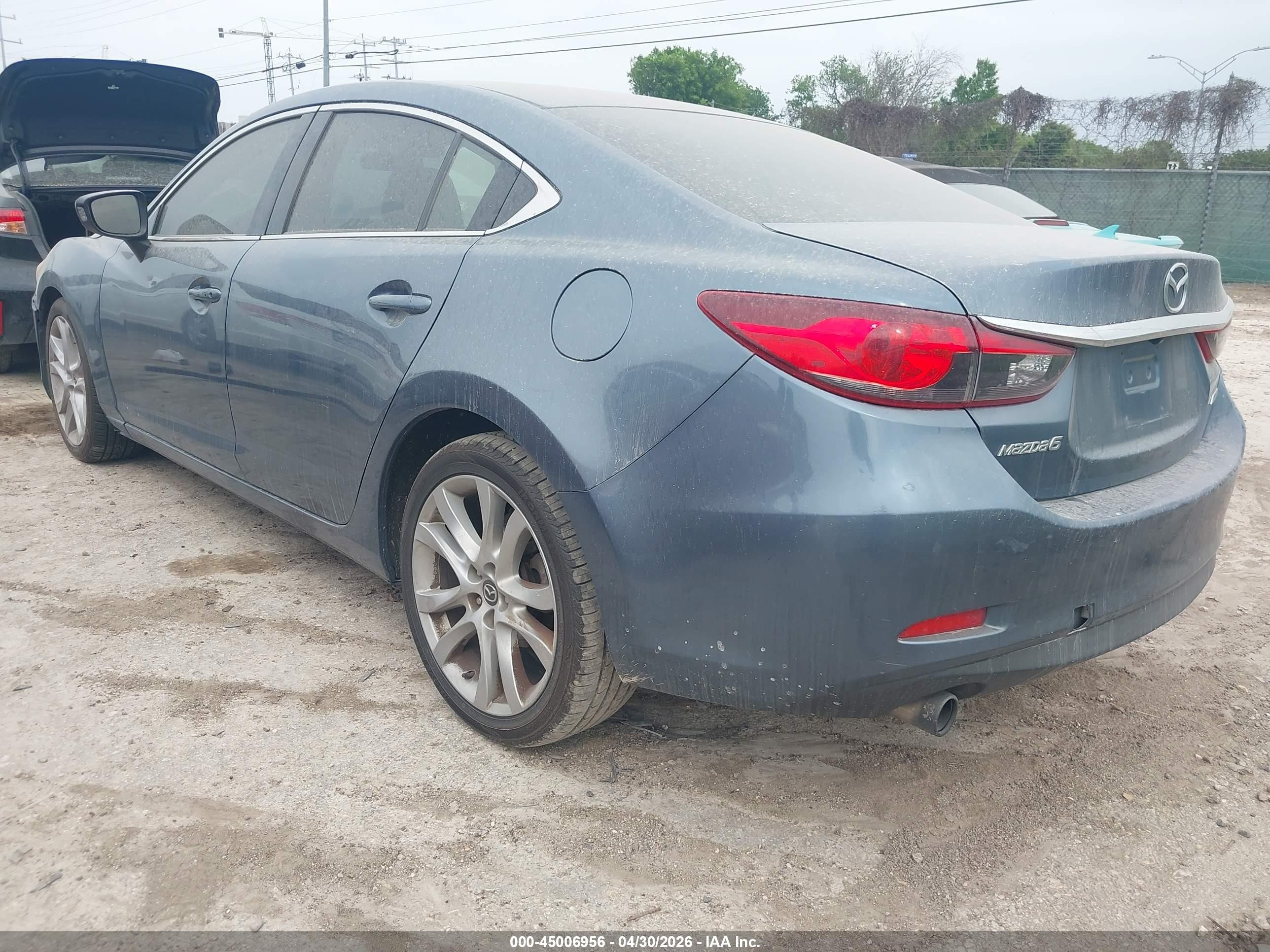 2015 Mazda Mazda6 I Touring Light Blue vin: JM1GJ1V5XF1183125