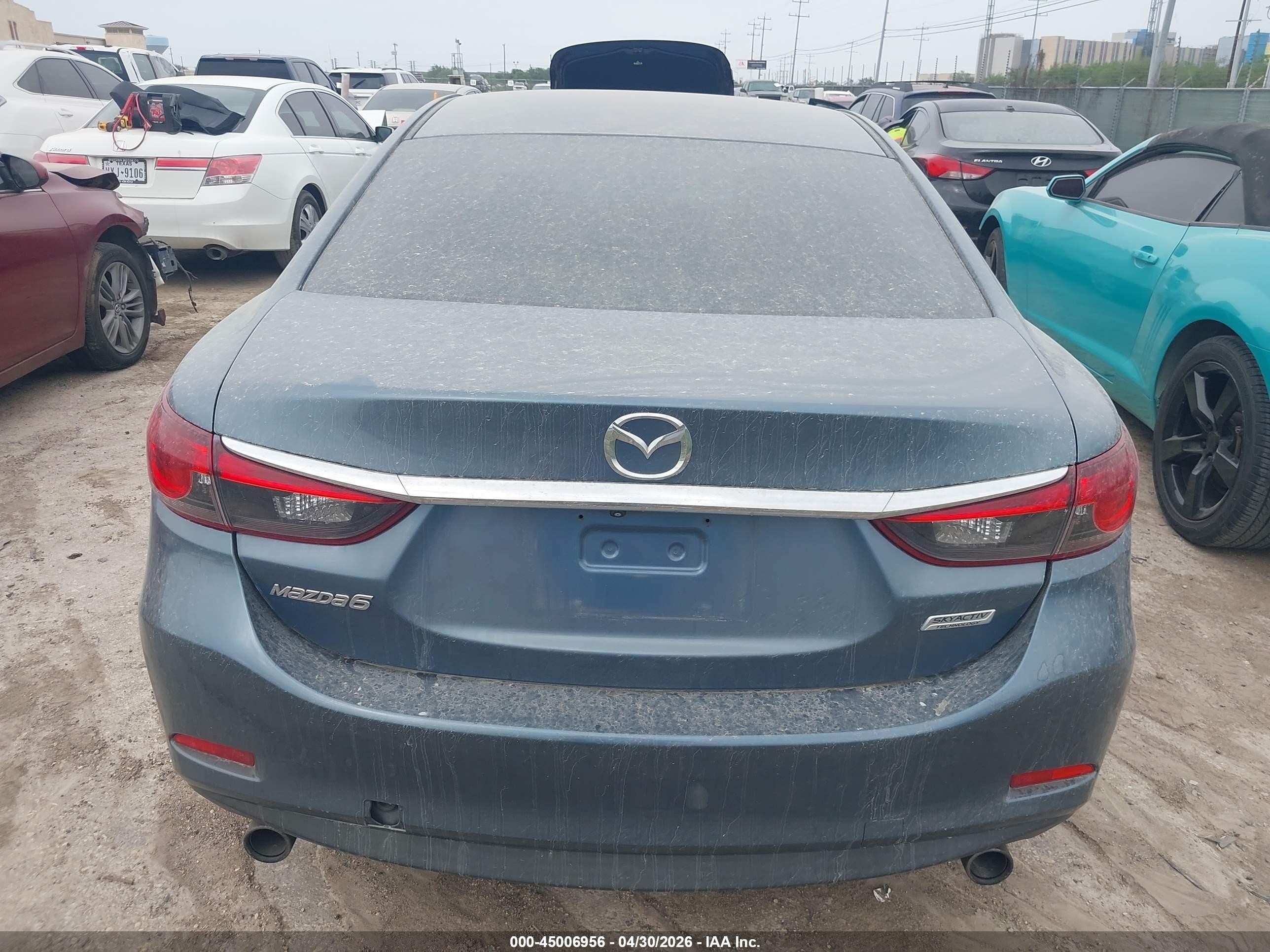 2015 Mazda Mazda6 I Touring Light Blue vin: JM1GJ1V5XF1183125