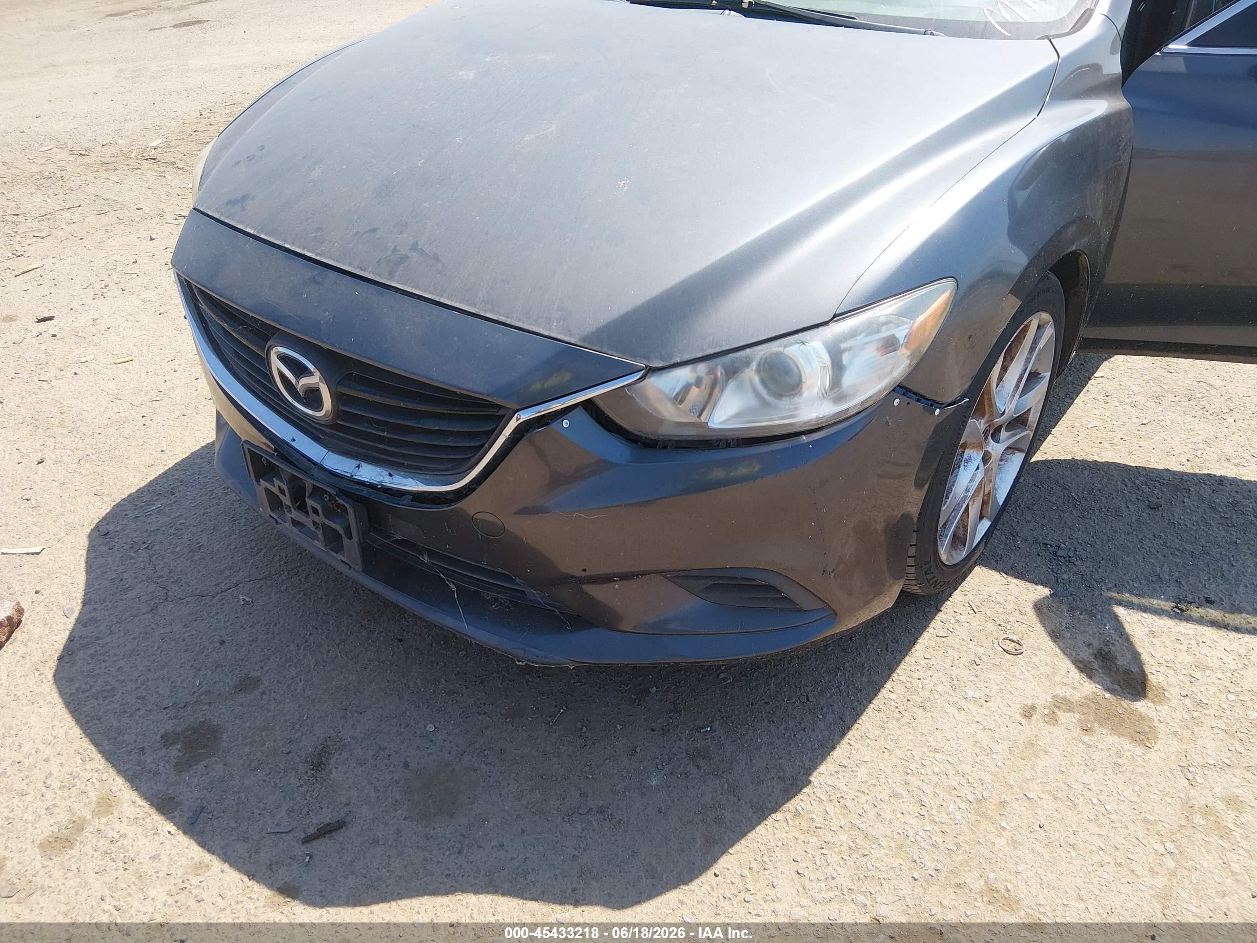 2015 Mazda Mazda6 I Touring Gray vin: JM1GJ1V5XF1186607