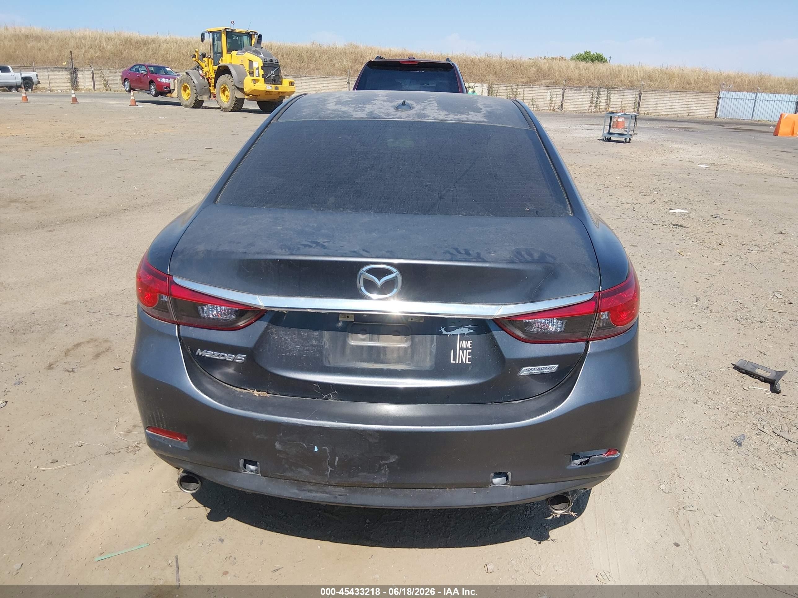 2015 Mazda Mazda6 I Touring Gray vin: JM1GJ1V5XF1186607