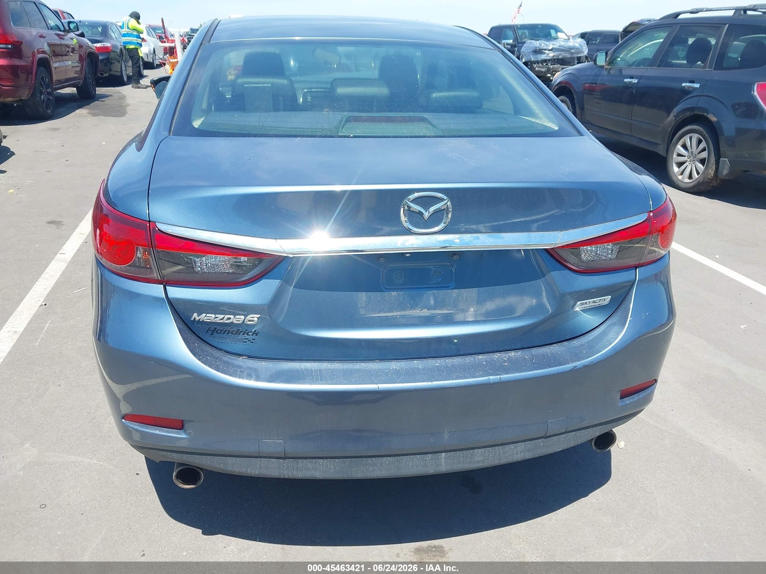 2015 Mazda Mazda6 I Touring Light Blue vin: JM1GJ1V5XF1211912