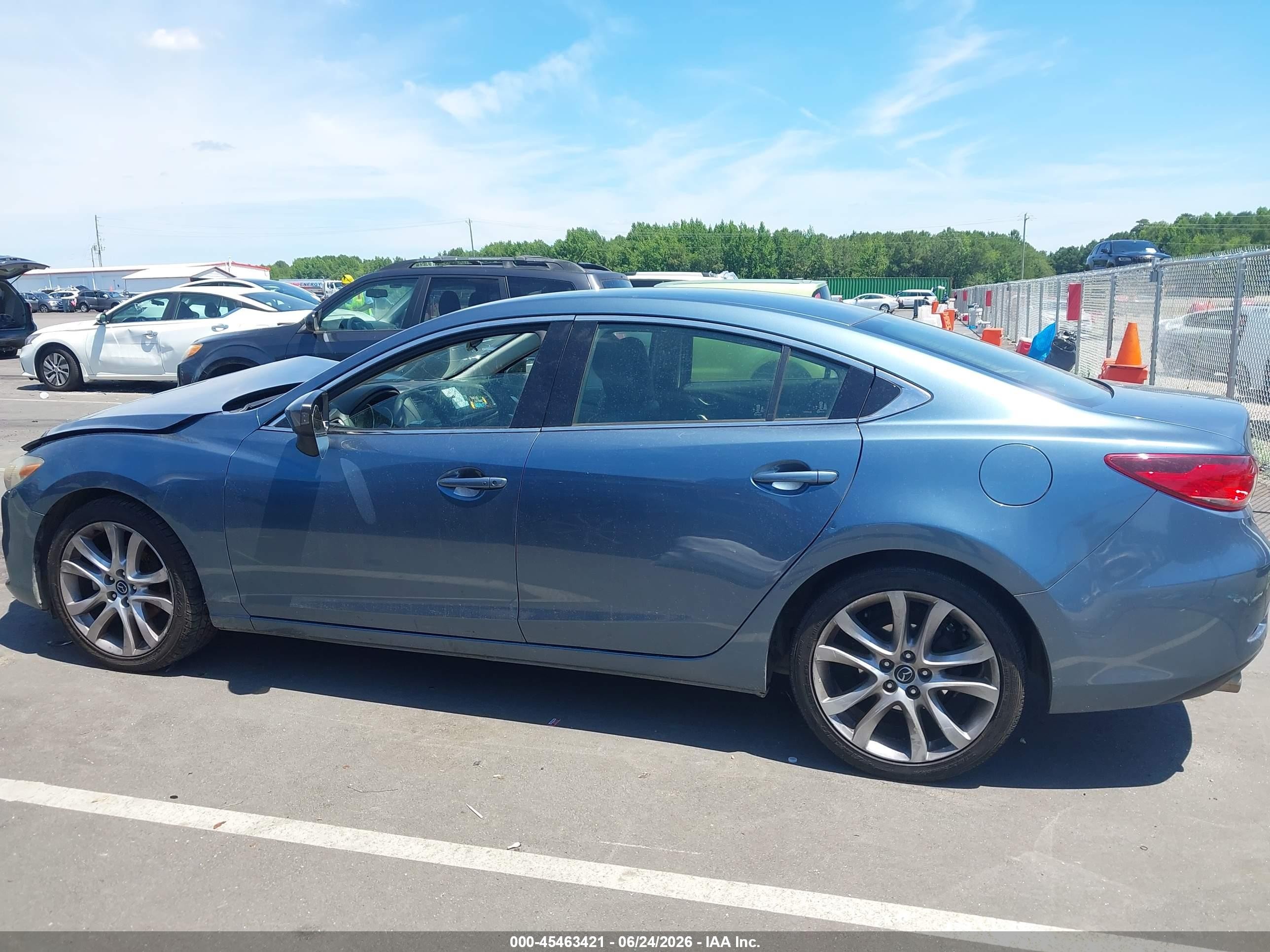 2015 Mazda Mazda6 I Touring Light Blue vin: JM1GJ1V5XF1211912