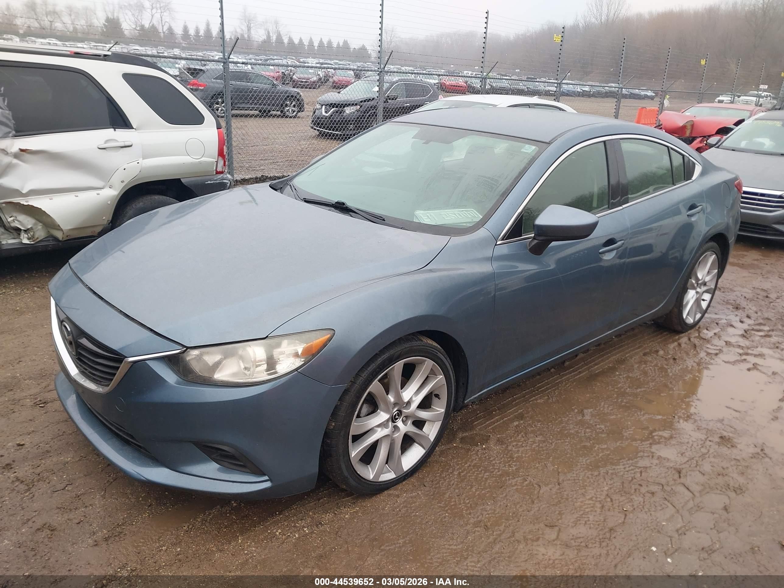 2014 Mazda Mazda6 I Touring Blue vin: JM1GJ1V60E1130490