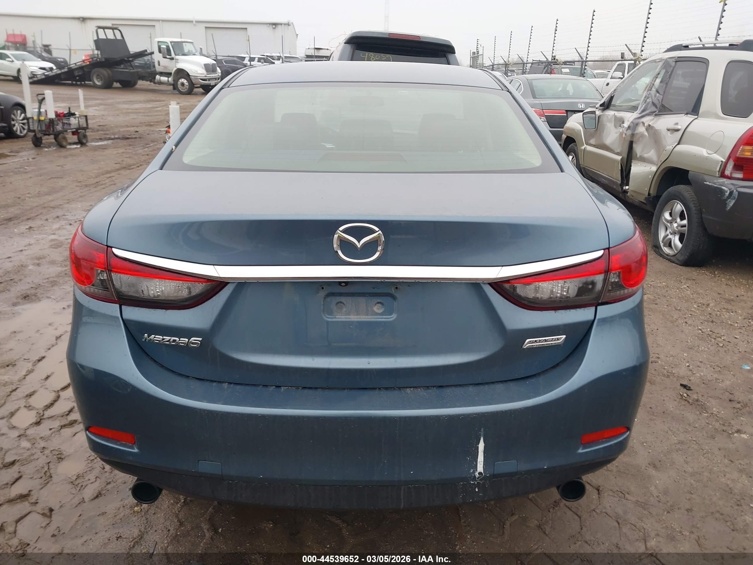 2014 Mazda Mazda6 I Touring Blue vin: JM1GJ1V60E1130490