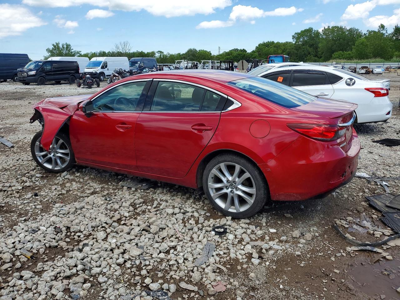 2014 Mazda 6 Touring Красный vin: JM1GJ1V60E1134734